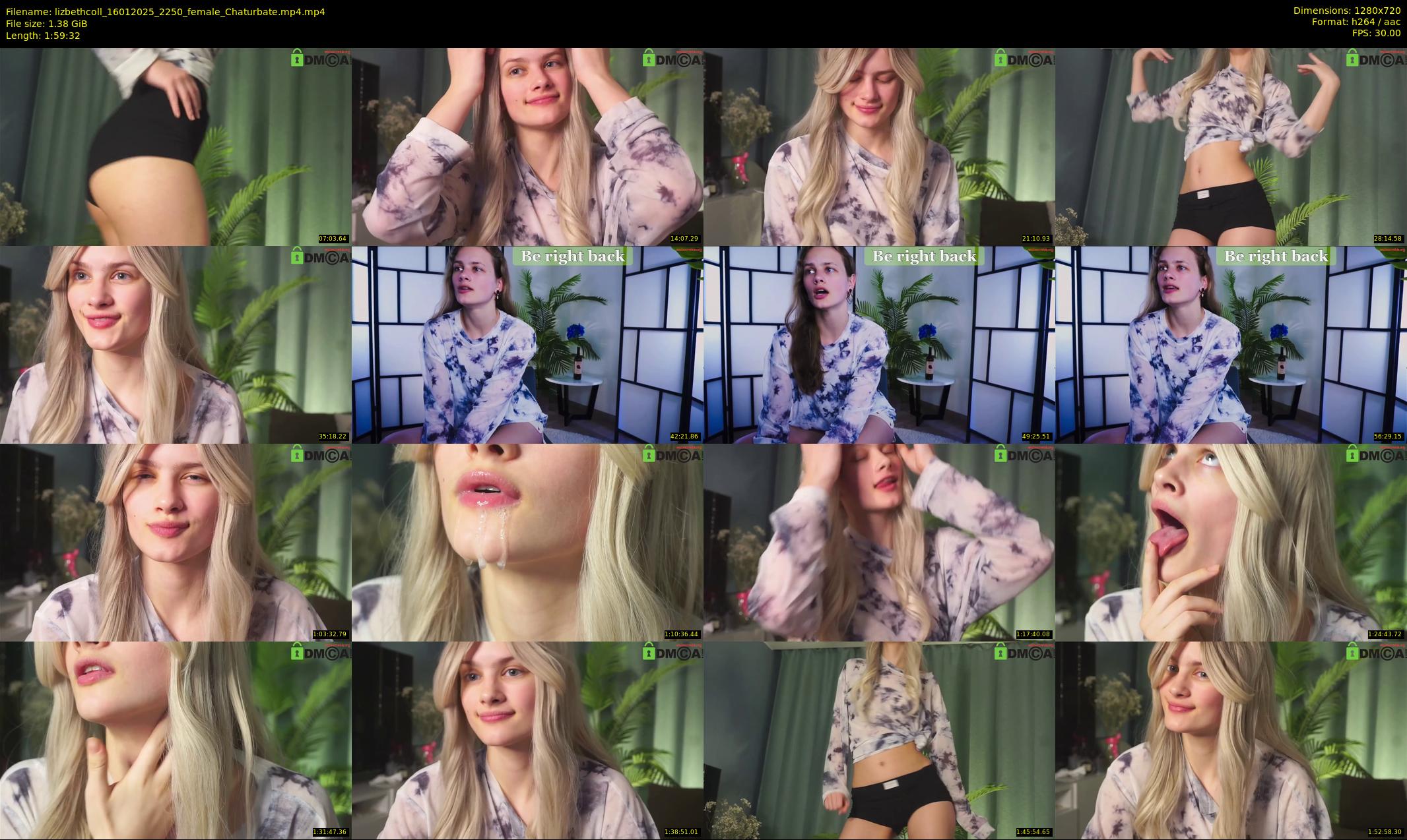 lizbethcoll — 120 minute Chaturbate female cam show recording, 720p, Jan 16, 2025