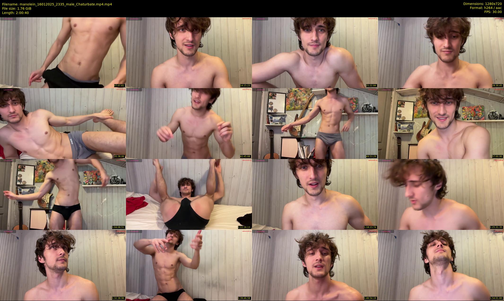 manolein — 121 minute Chaturbate male cam show recording, 720p, Jan 16, 2025