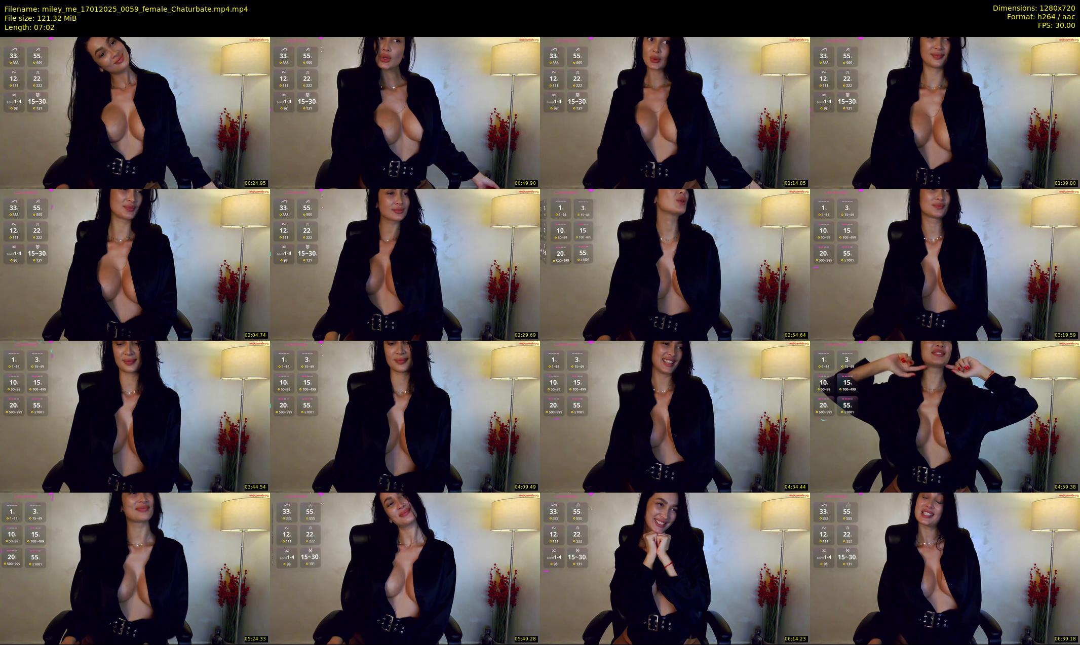 miley_me — 8 minute Chaturbate female cam show recording, 720p, Jan 17, 2025