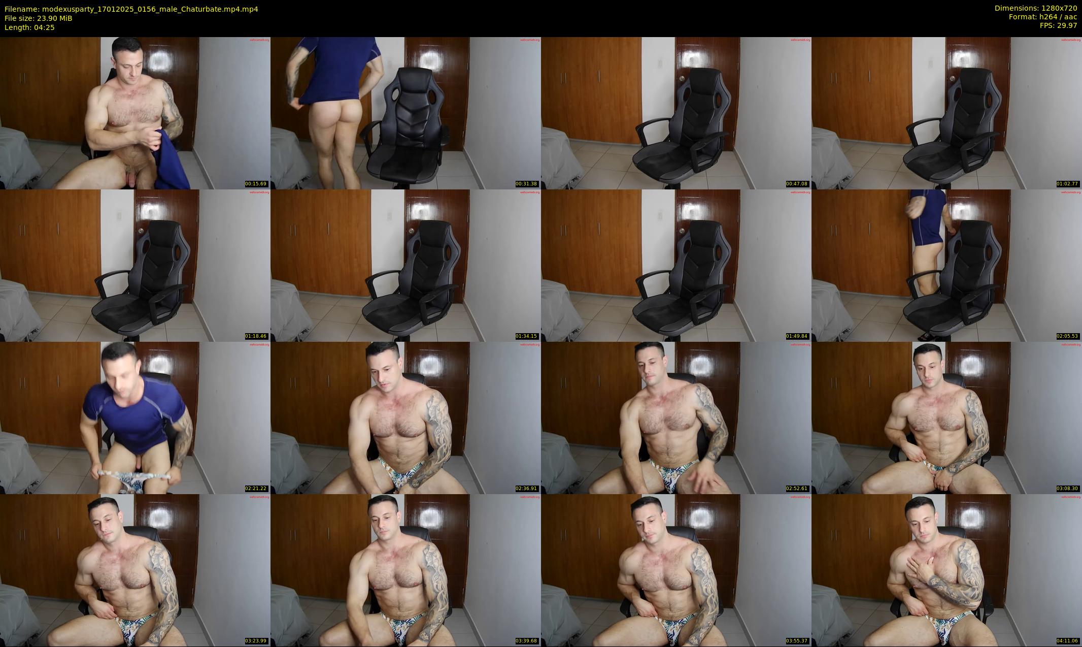 modexusparty — 5 minute Chaturbate male cam show recording, 720p, Jan 17, 2025