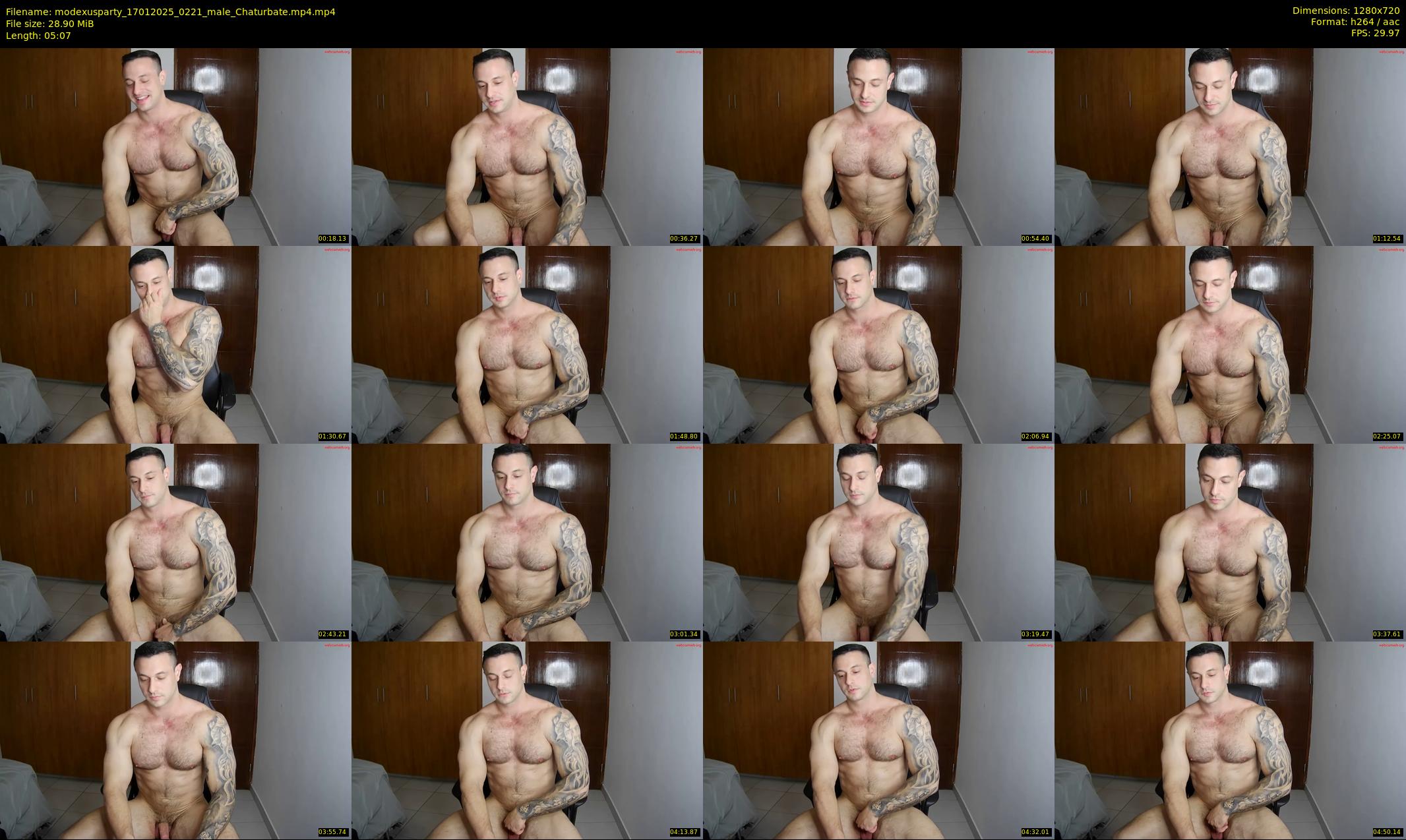 modexusparty — 6 minute Chaturbate male cam show recording, 720p, Jan 17, 2025