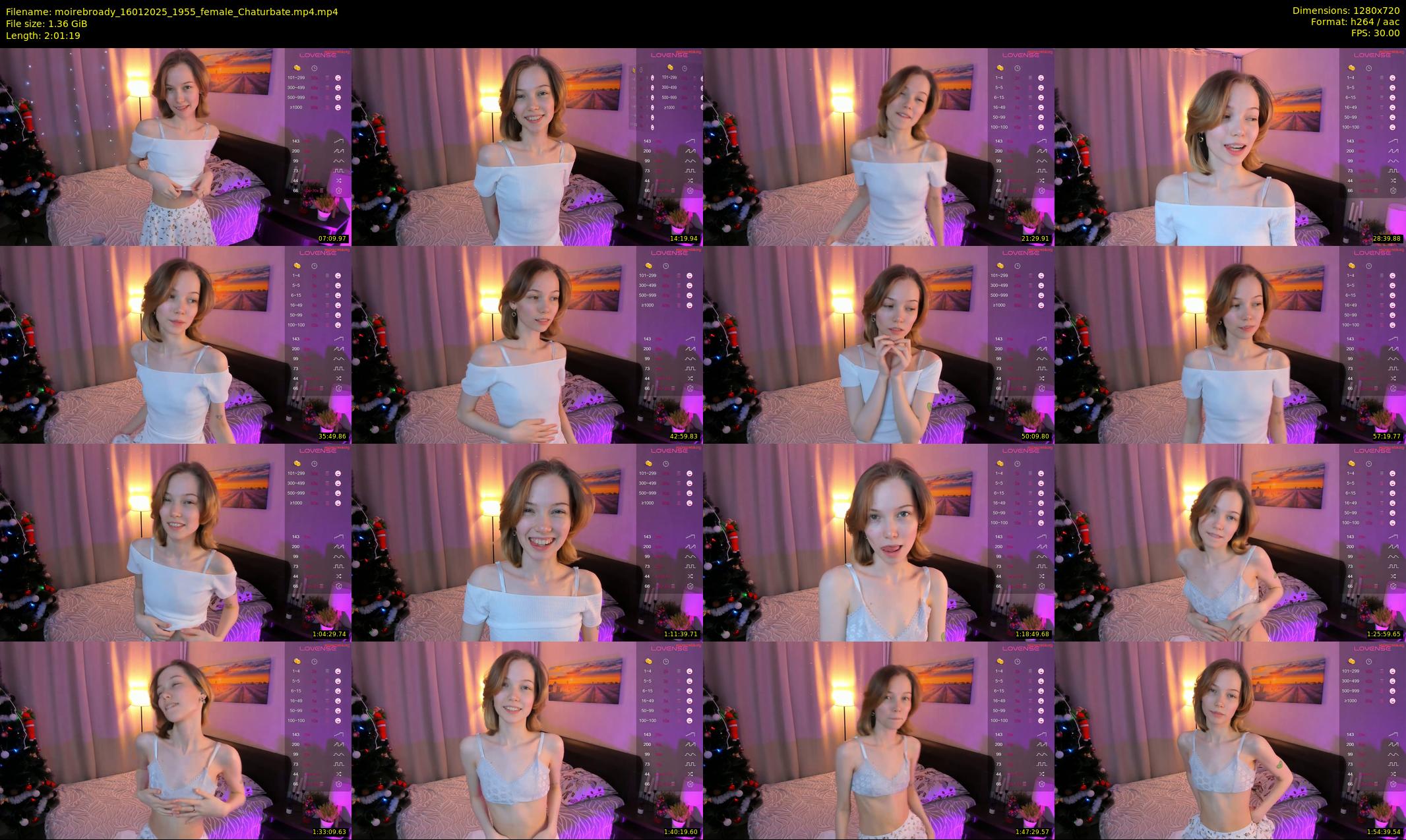moirebroady — 122 minute Chaturbate female cam show recording, 720p, Jan 16, 2025