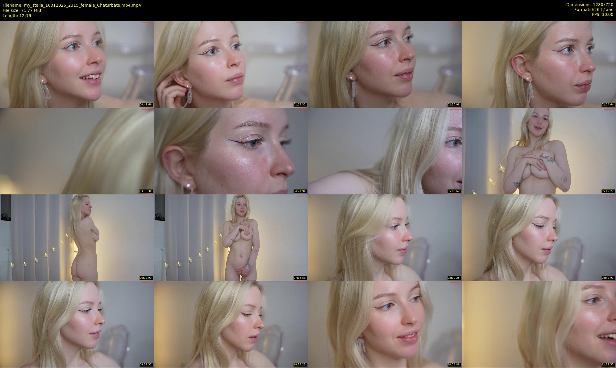my_stella — 13 minute Chaturbate female cam show recording, 720p, Jan 16, 2025
