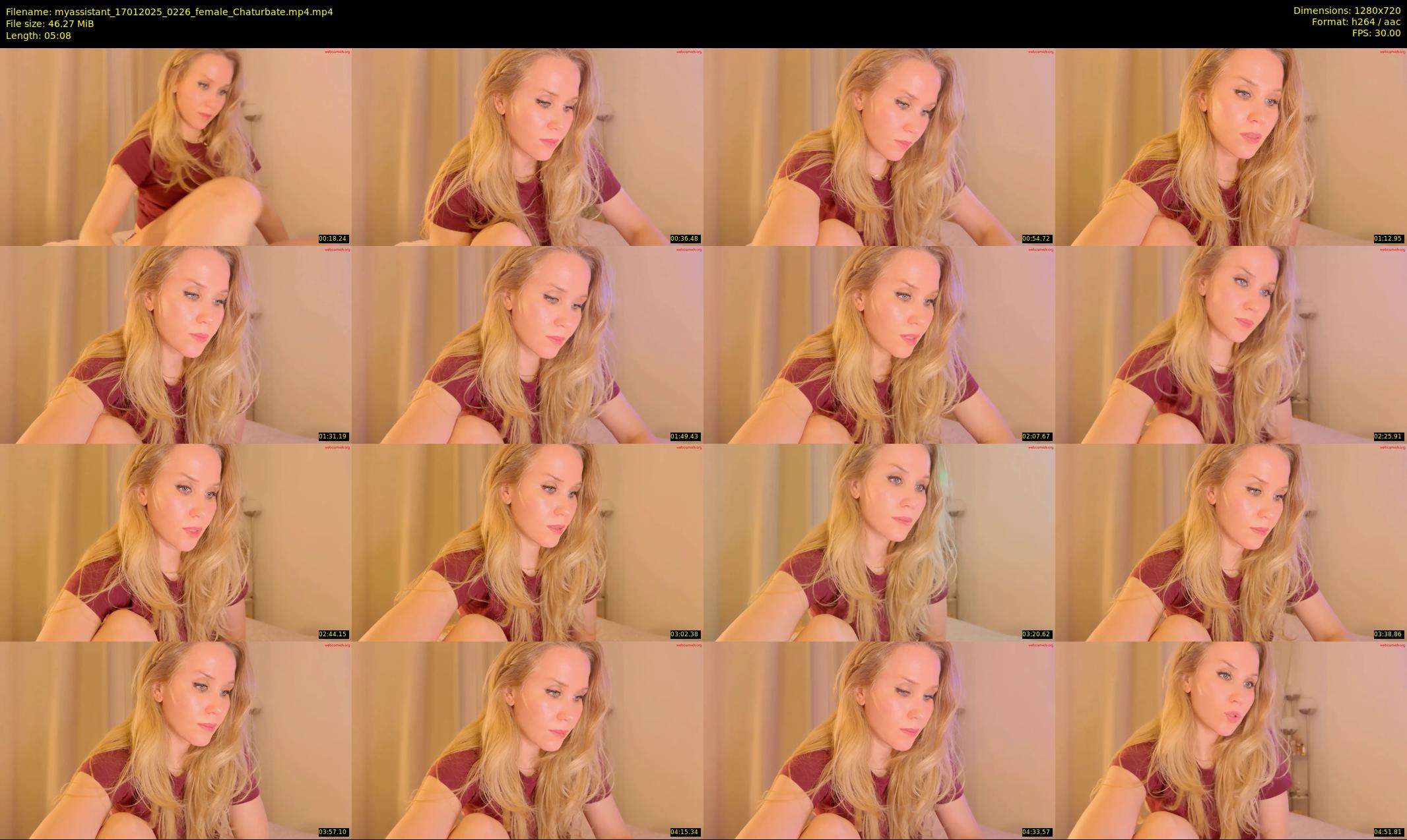 myassistant — 6 minute Chaturbate female cam show recording, 720p, Jan 17, 2025