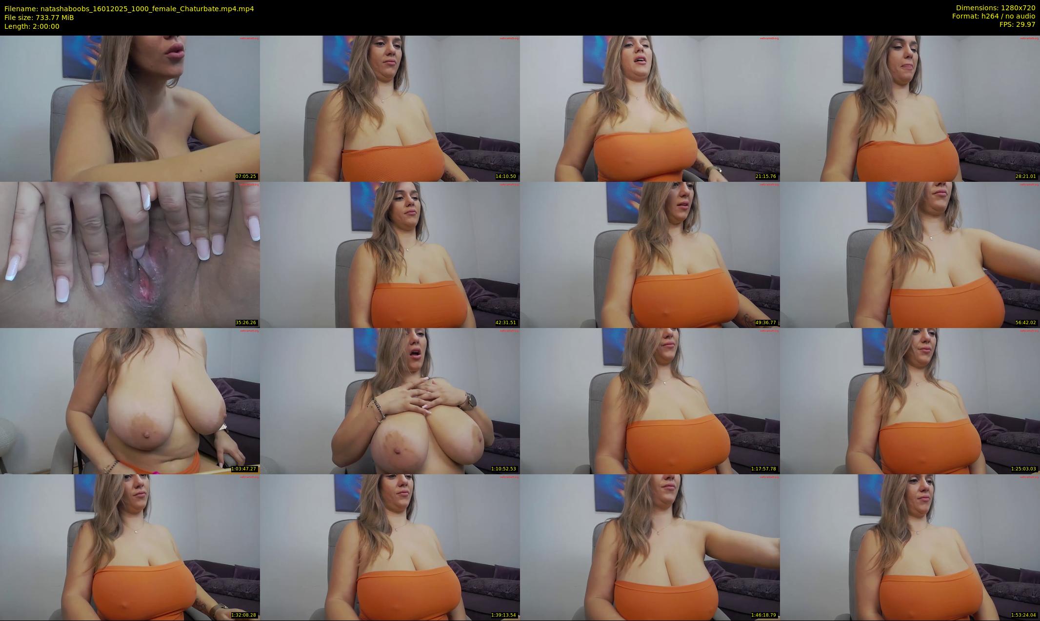 natashaboobs — 120 minute Chaturbate female cam show recording, 720p, Jan 16, 2025