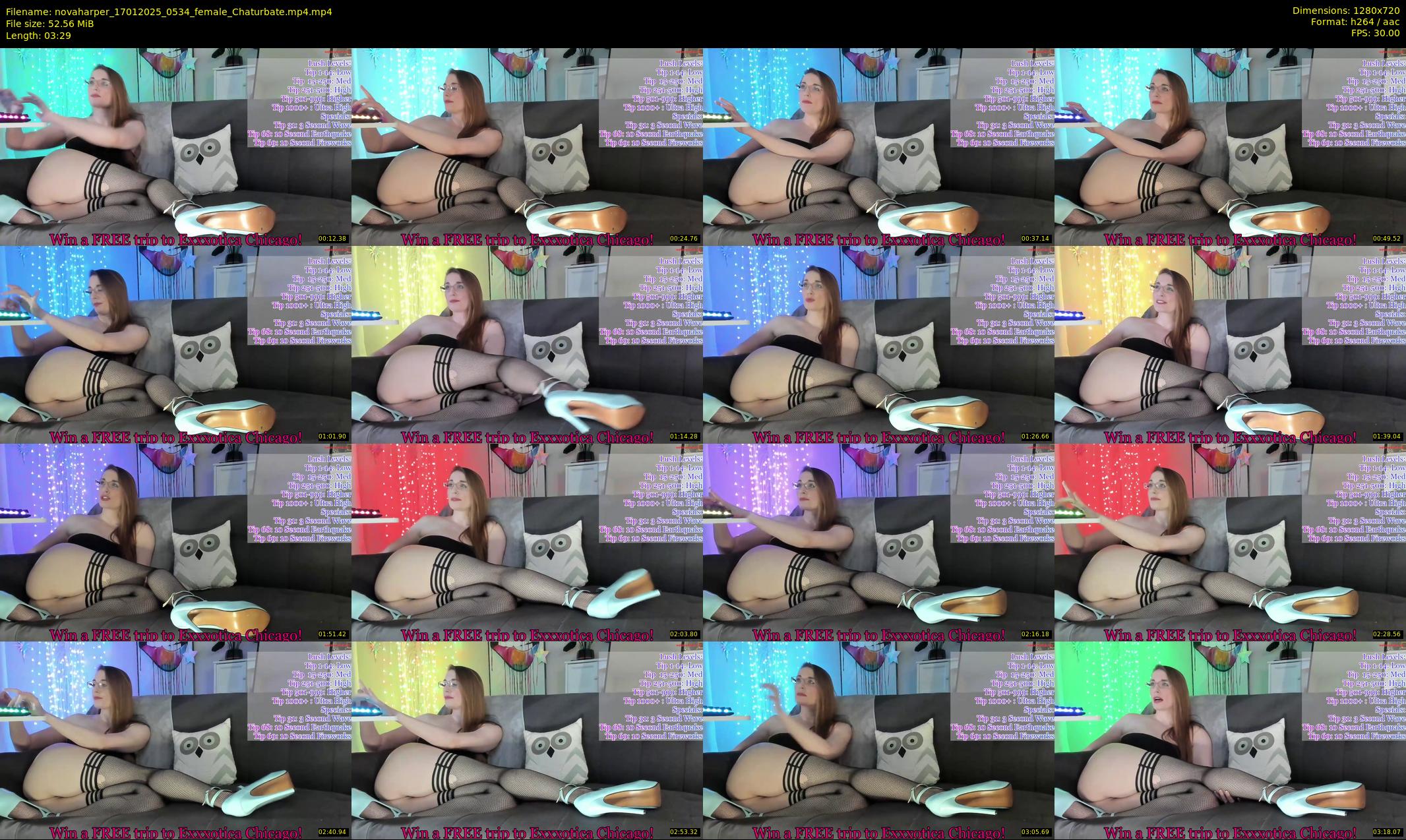 novaharper — 4 minute Chaturbate female cam show recording, 720p, Jan 17, 2025