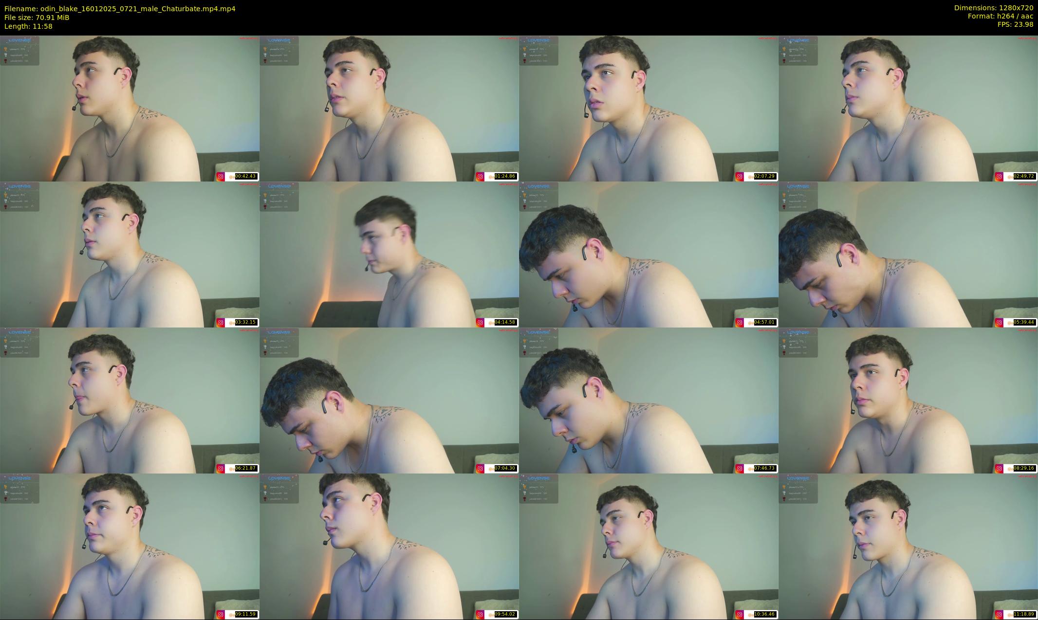 odin_blake — 12 minute Chaturbate male cam show recording, 720p, Jan 16, 2025