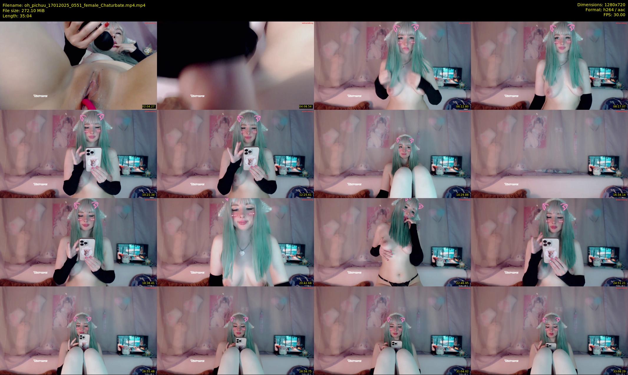oh_pichuu — 36 minute Chaturbate female cam show recording, 720p, Jan 17, 2025