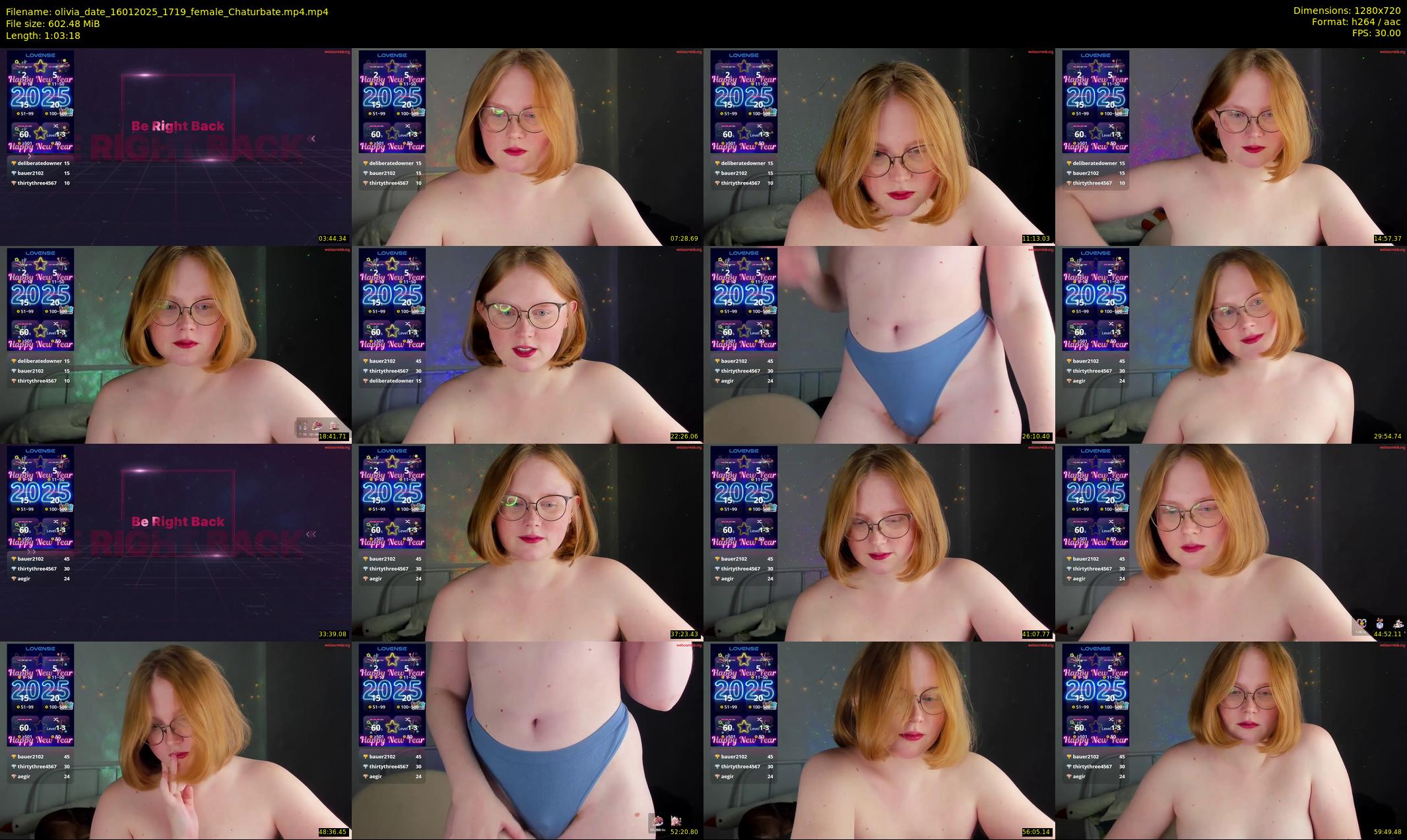 olivia_date — 64 minute Chaturbate female cam show recording, 720p, Jan 16, 2025