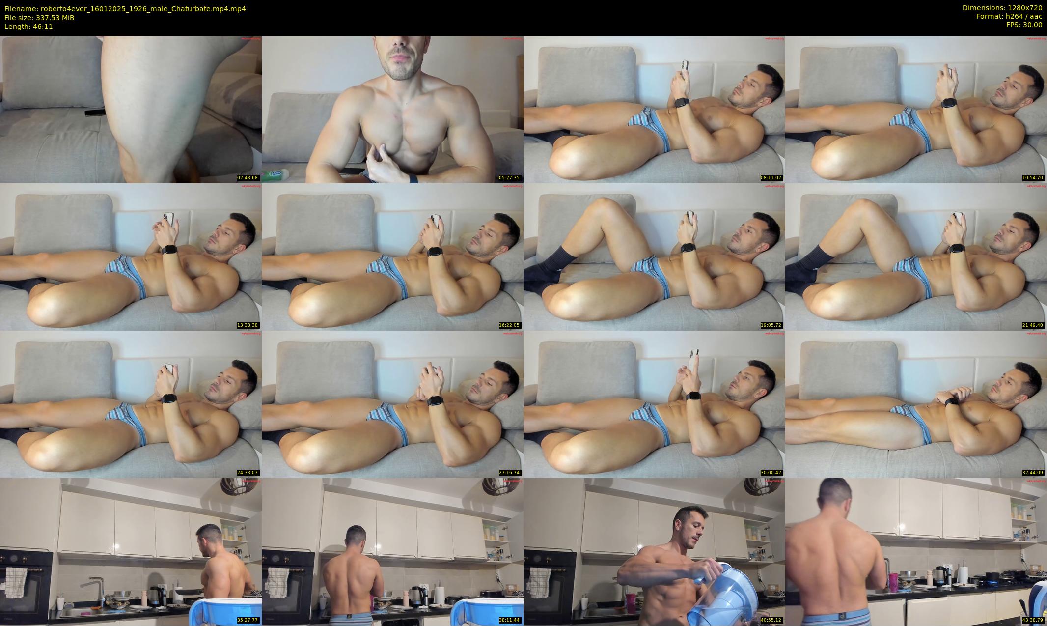 roberto4ever — 47 minute Chaturbate male cam show recording, 720p, Jan 16, 2025