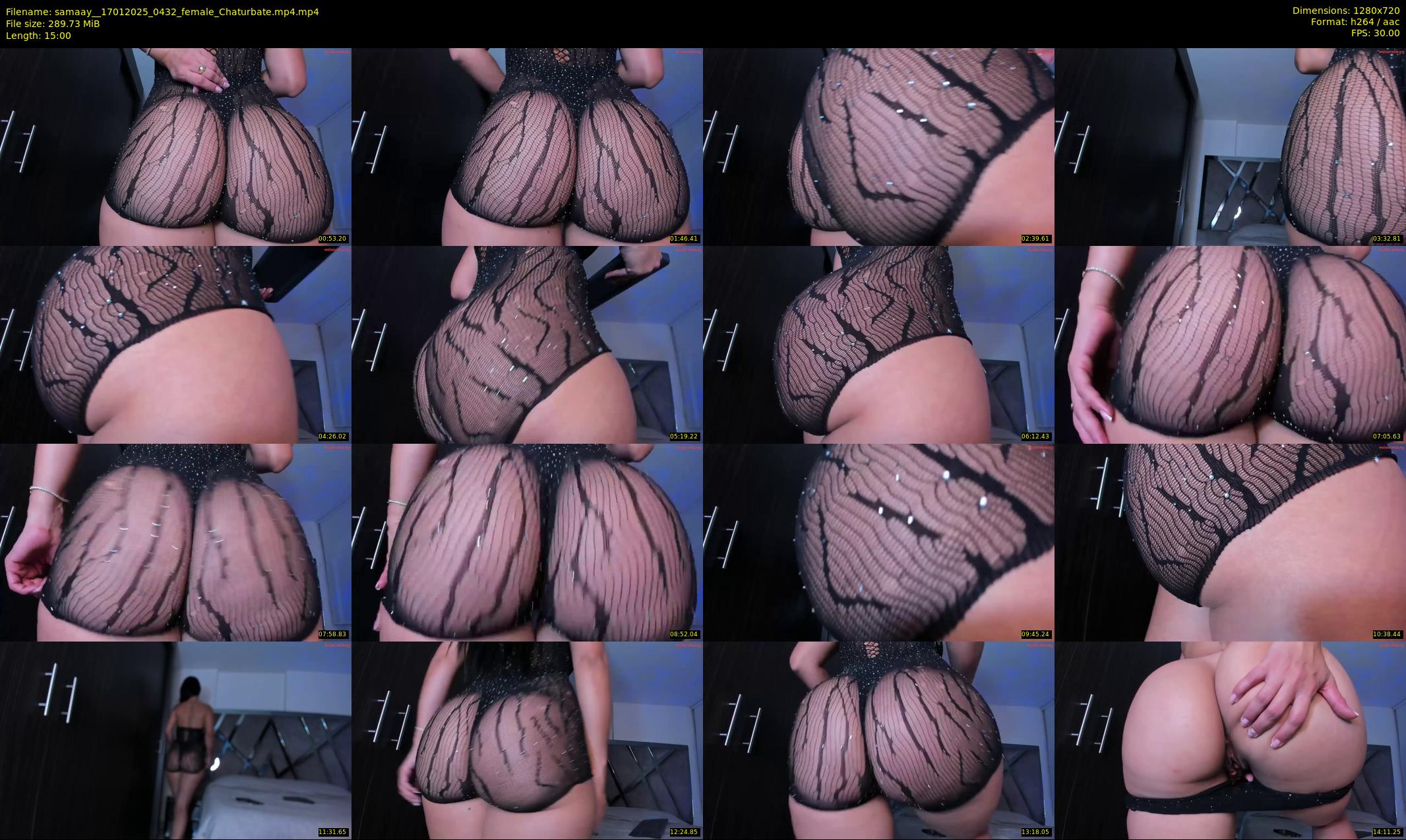 samaay_ — 15 minute Chaturbate female cam show recording, 720p, Jan 17, 2025