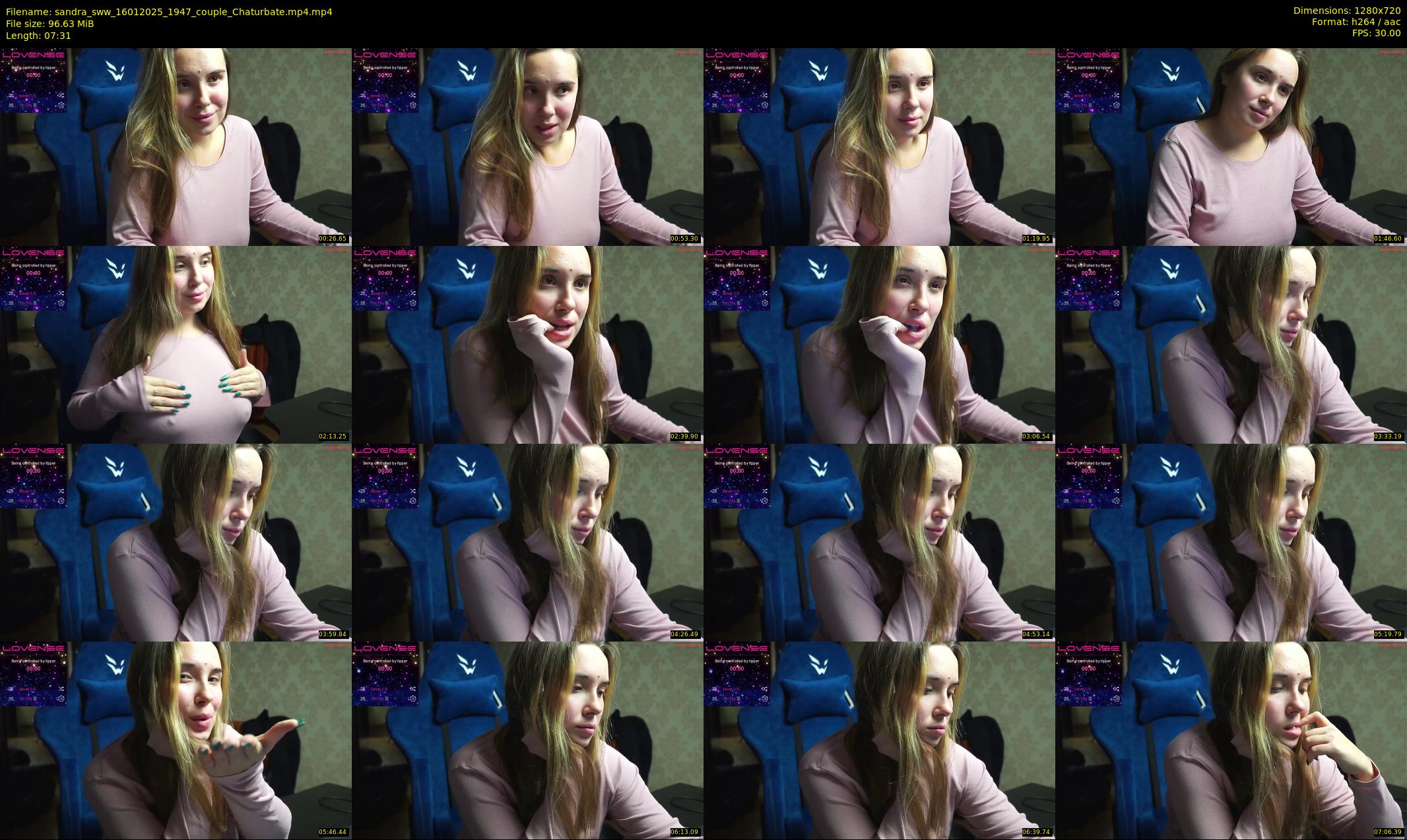 sandra_sww — 8 minute Chaturbate couple cam show recording, 720p, Jan 16, 2025