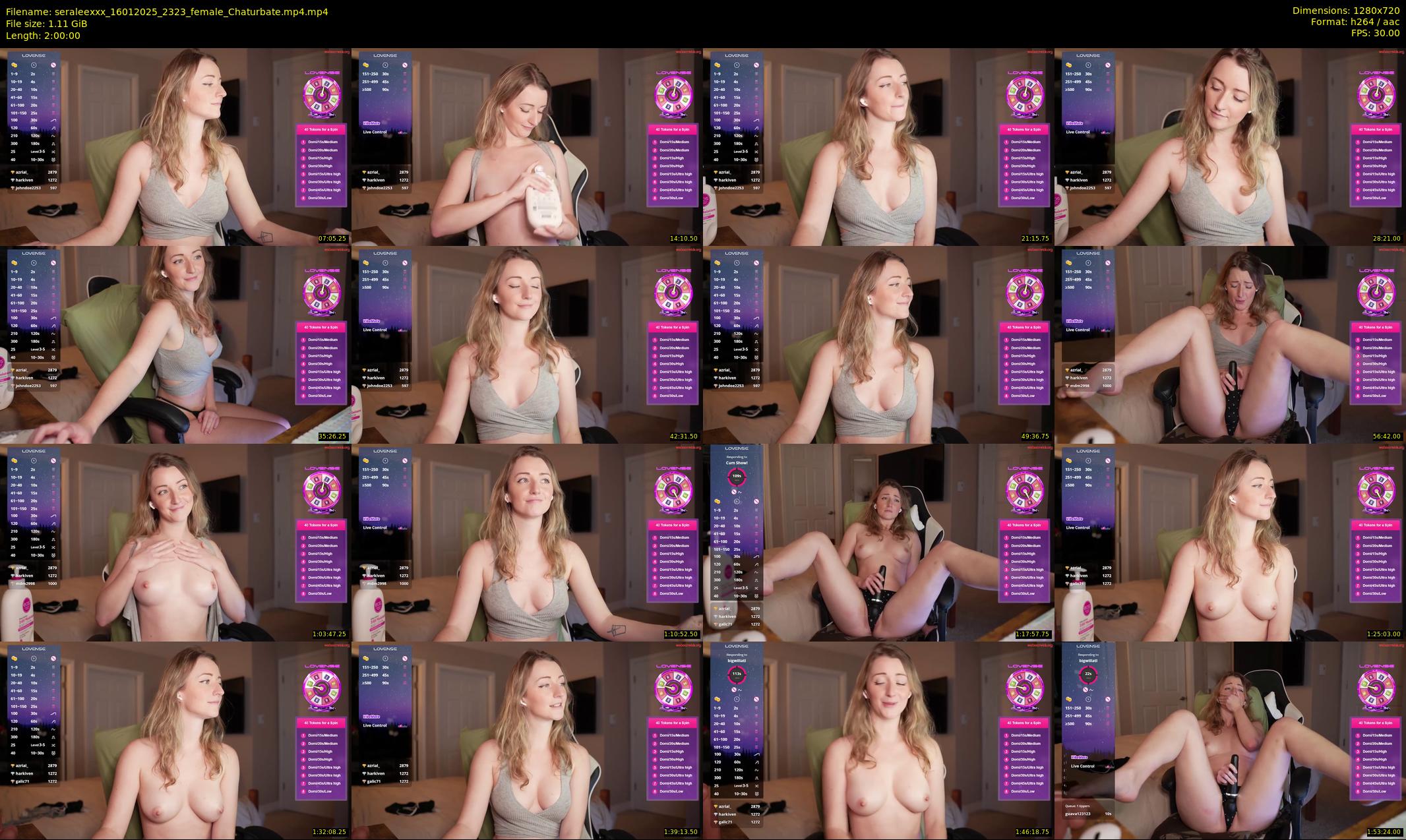 seraleexxx — 120 minute Chaturbate female cam show recording, 720p, Jan 16, 2025
