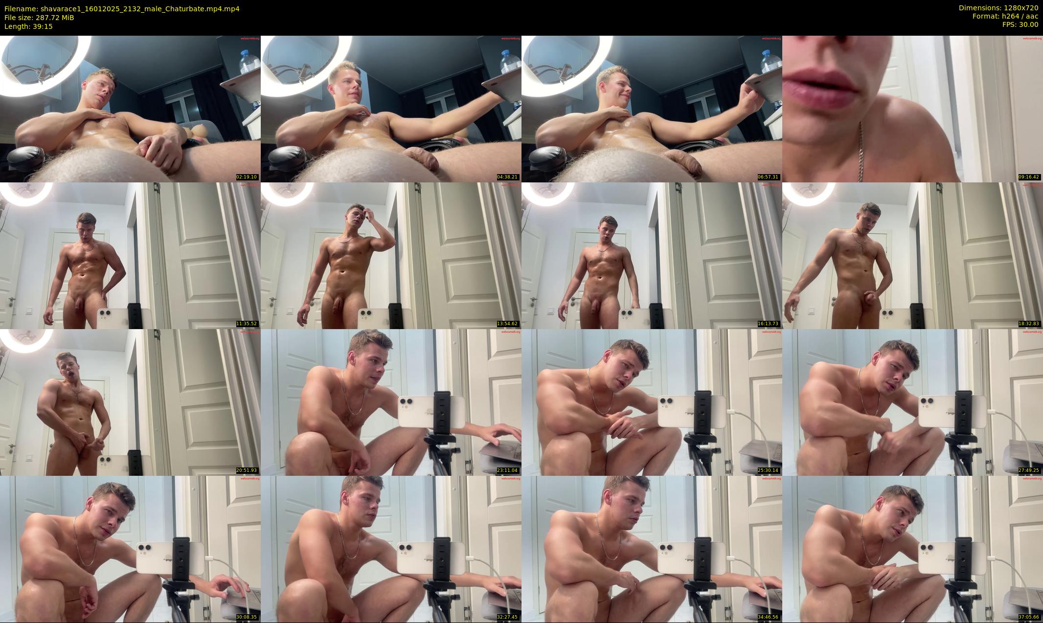 shavarace1 — 40 minute Chaturbate male cam show recording, 720p, Jan 16, 2025