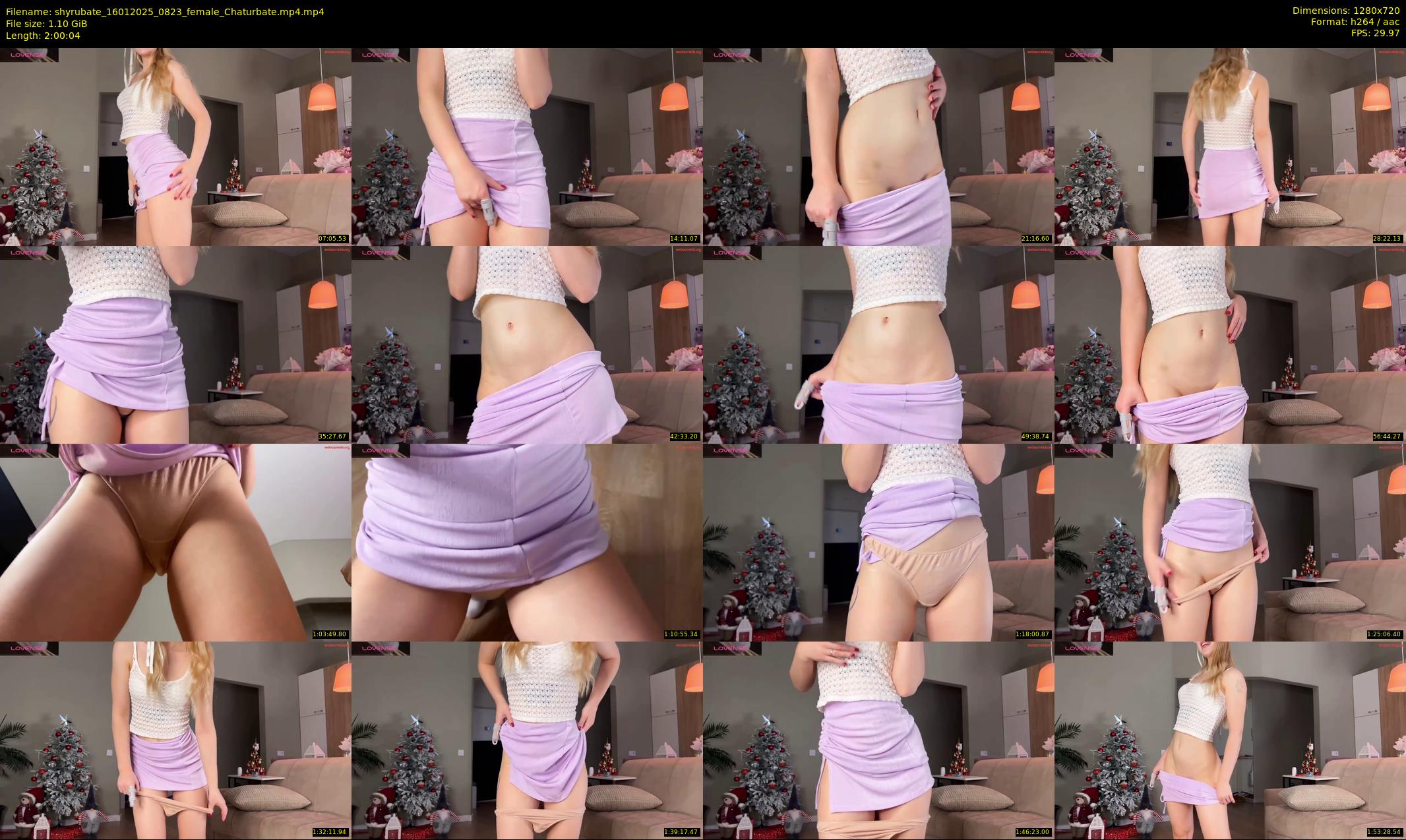shyrubate — 121 minute Chaturbate female cam show recording, 720p, Jan 16, 2025