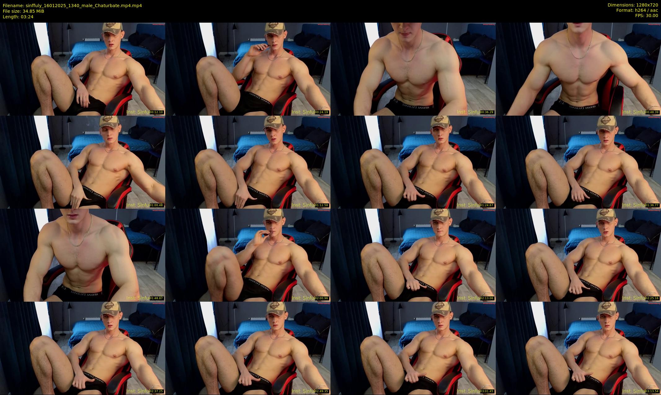 sinffuly — 4 minute Chaturbate male cam show recording, 720p, Jan 16, 2025