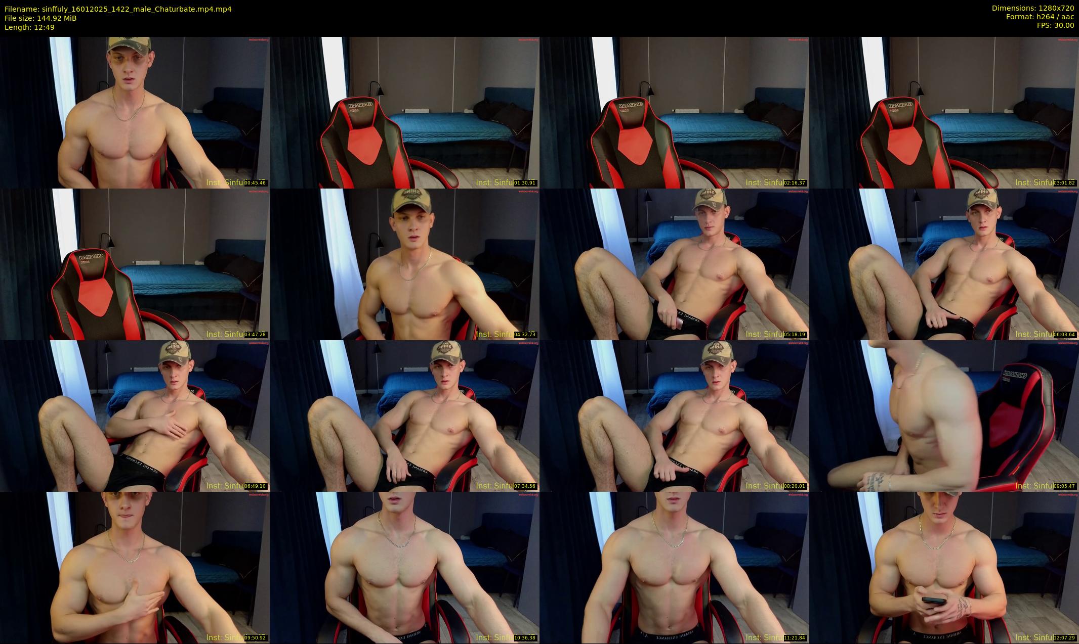 sinffuly — 13 minute Chaturbate male cam show recording, 720p, Jan 16, 2025