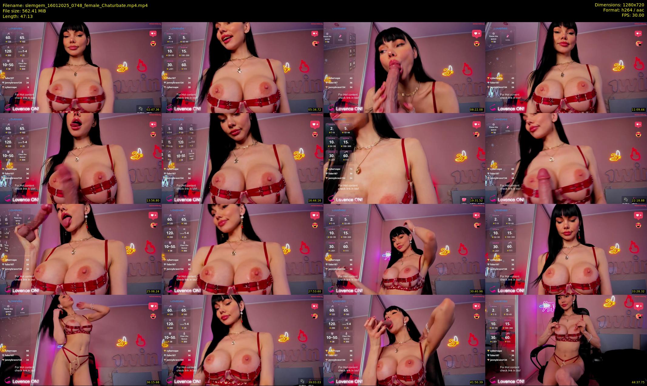 slemgem — 48 minute Chaturbate couple cam show recording, 720p, Jan 16, 2025
