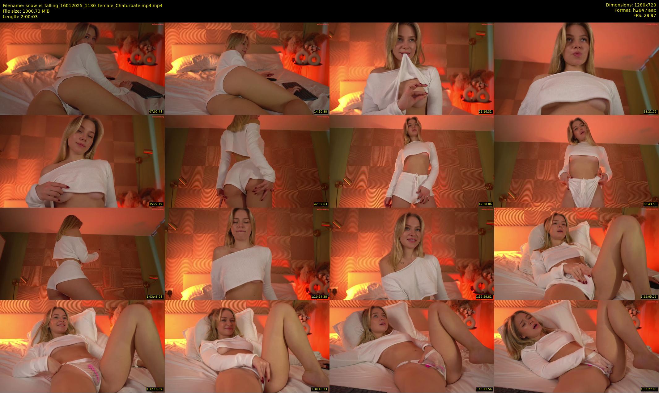 snow_is_falling — 121 minute Chaturbate female cam show recording, 720p, Jan 16, 2025