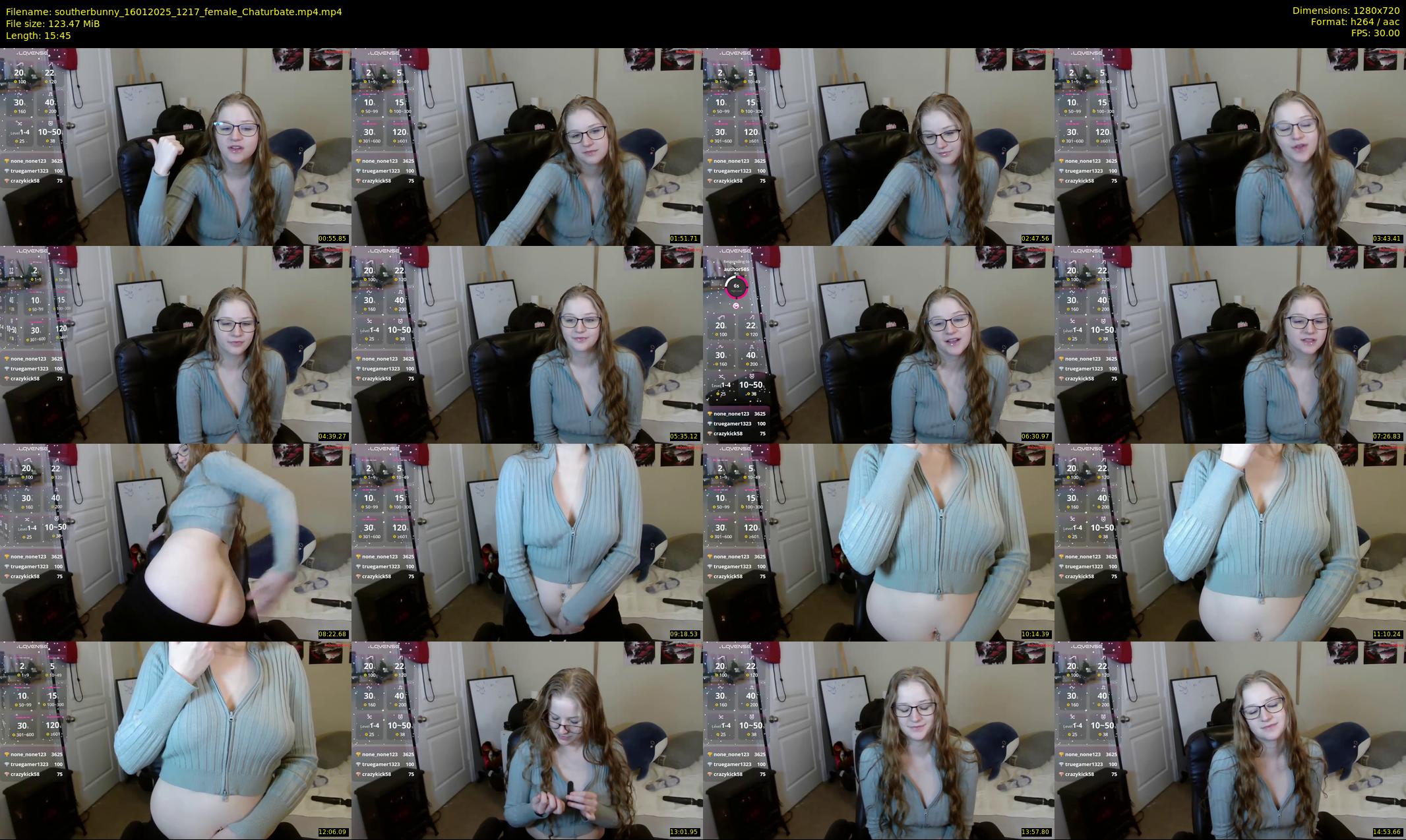 southerbunny — 16 minute Chaturbate female cam show recording, 720p, Jan 16, 2025