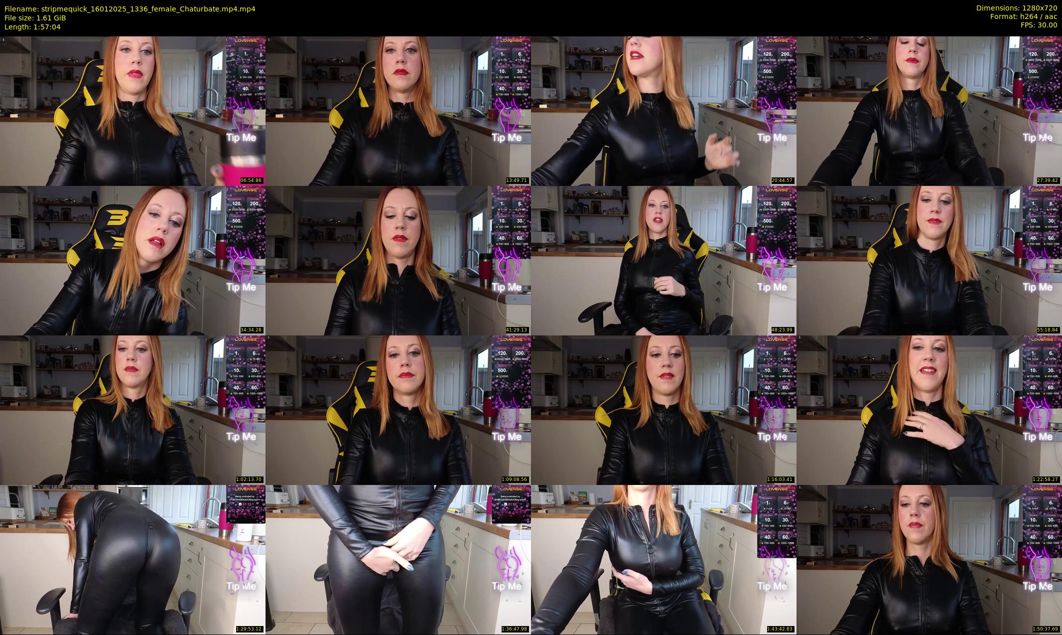 stripmequick — 118 minute Chaturbate female cam show recording, 720p, Jan 16, 2025