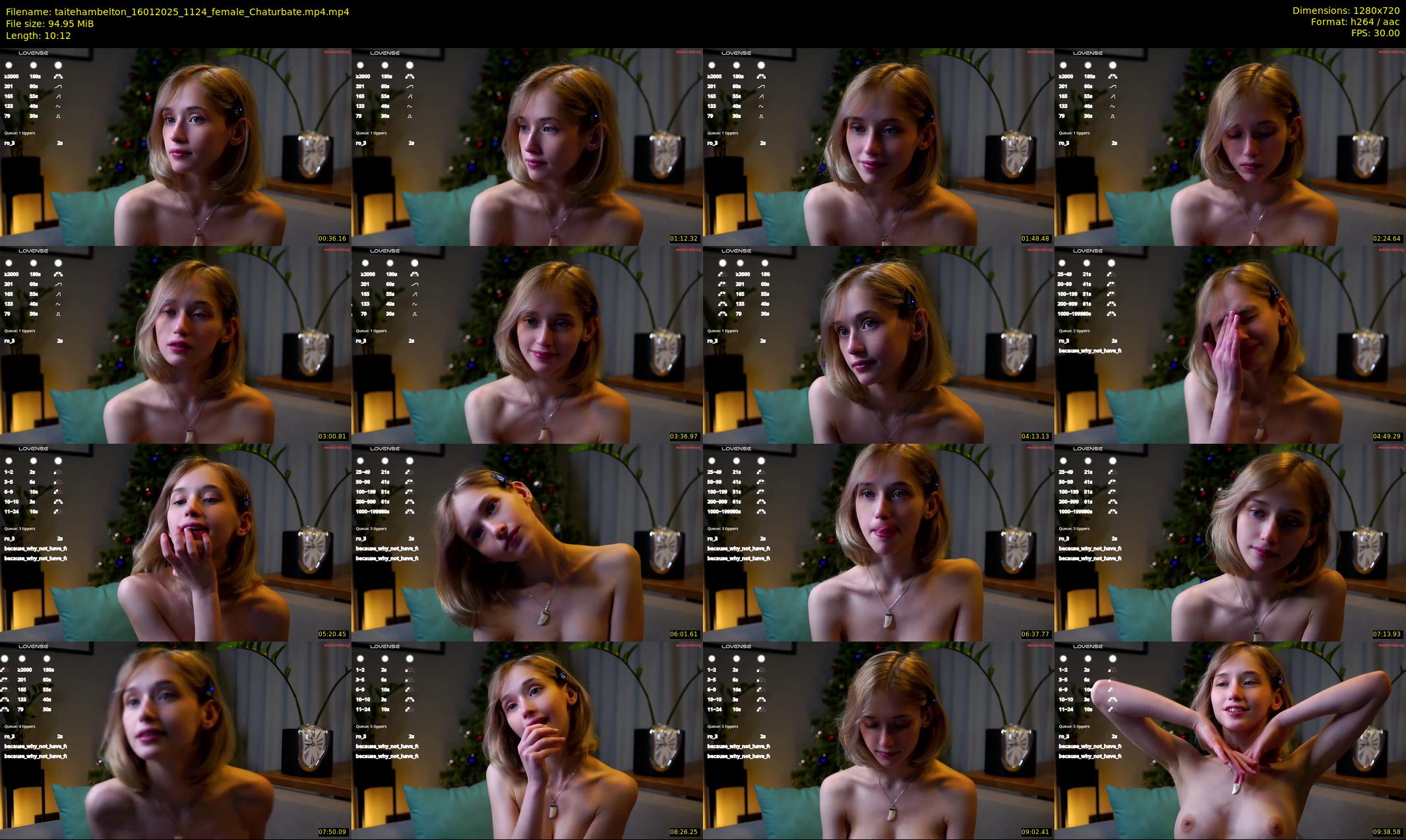 taitehambelton — 11 minute Chaturbate female cam show recording, 720p, Jan 16, 2025