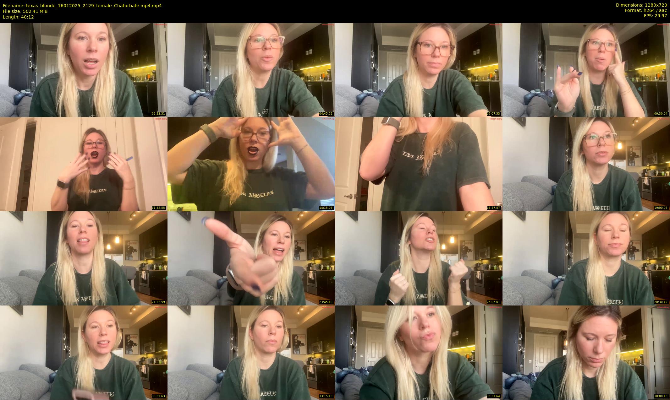 texas_blonde — 41 minute Chaturbate female cam show recording, 720p, Jan 16, 2025