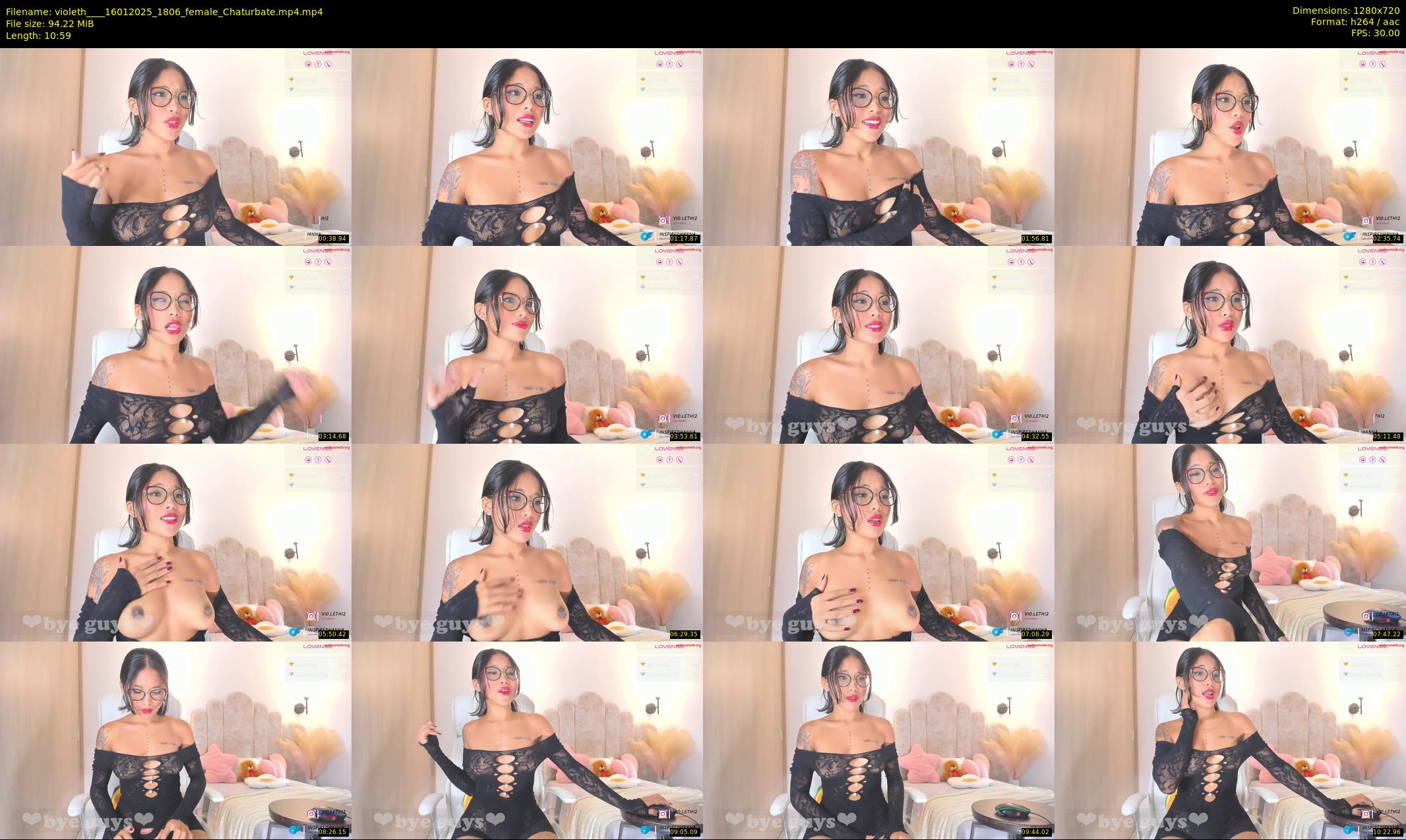 violeth___ — 11 minute Chaturbate female cam show recording, 720p, Jan 16, 2025