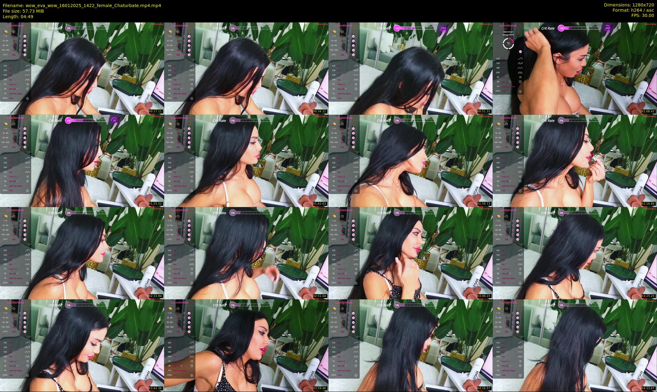 wow_eva_wow — 5 minute Chaturbate female cam show recording, 720p, Jan 16, 2025