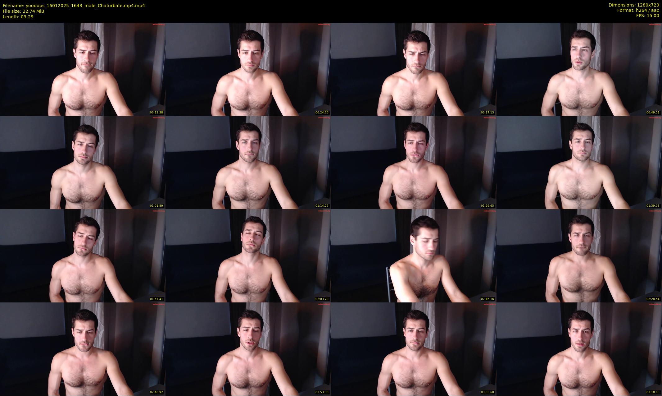 yoooups — 4 minute Chaturbate male cam show recording, 720p, Jan 16, 2025