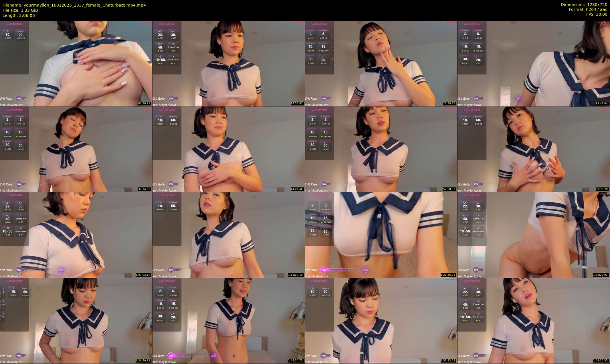 yourmaylien — 127 minute Chaturbate female cam show recording, 720p, Jan 16, 2025