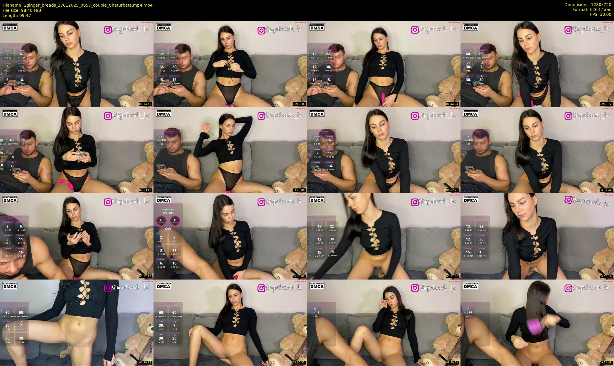 2ginger_breads — 10 minute Chaturbate couple cam show recording, 720p, Jan 17, 2025