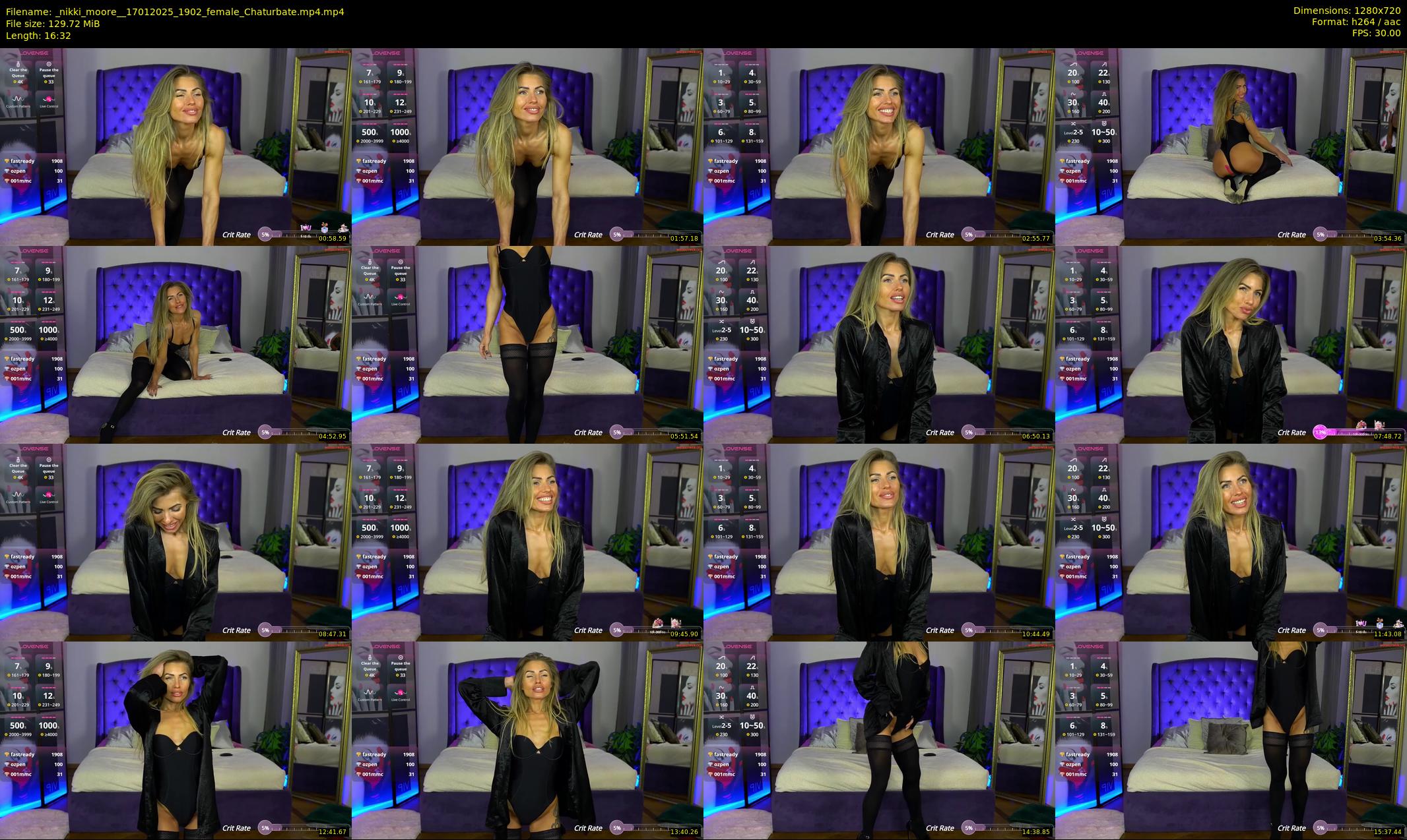 _nikki_moore_ — 17 minute Chaturbate female cam show recording, 720p, Jan 17, 2025