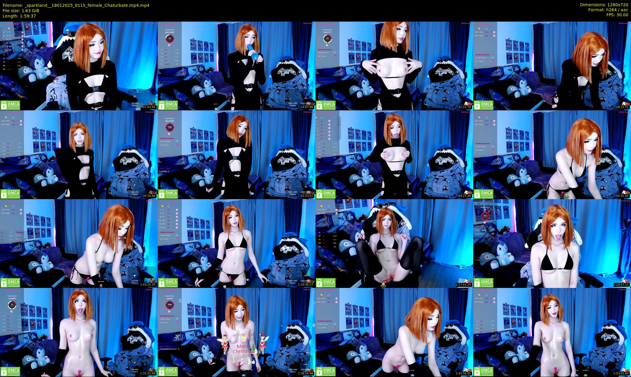 _sparkland_ — 120 minute Chaturbate female cam show recording, 720p, Jan 18, 2025