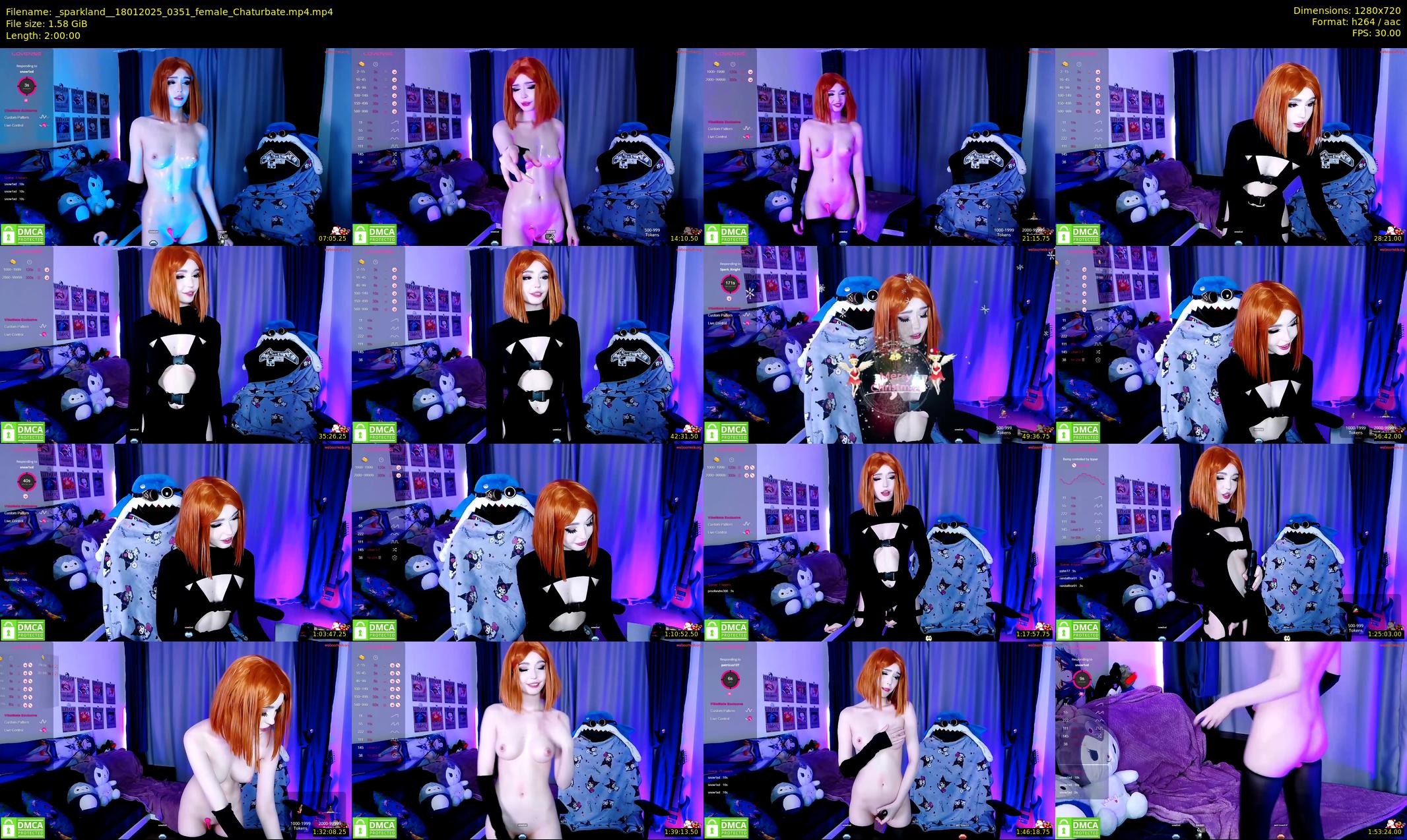 _sparkland_ — 120 minute Chaturbate female cam show recording, 720p, Jan 18, 2025