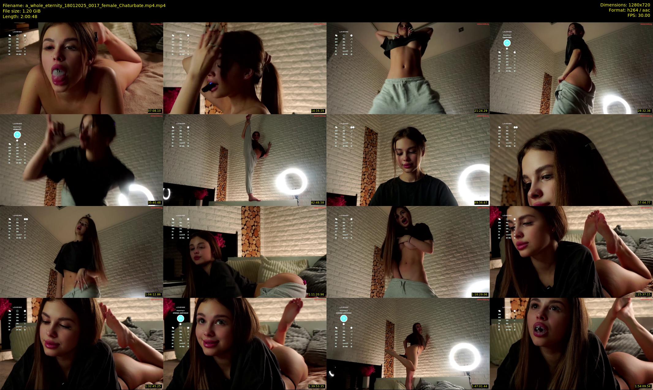 a_whole_eternity — 121 minute Chaturbate female cam show recording, 720p, Jan 18, 2025
