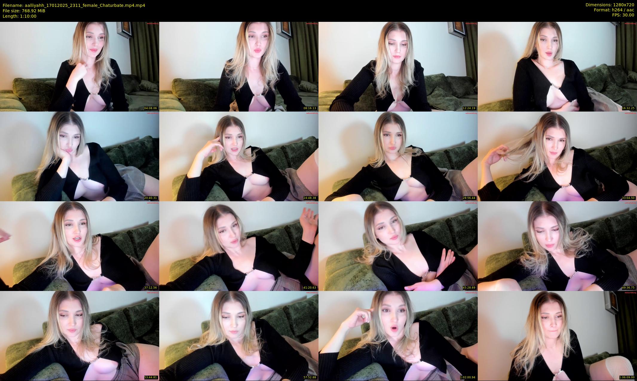 aalliyahh — 70 minute Chaturbate female cam show recording, 720p, Jan 17, 2025