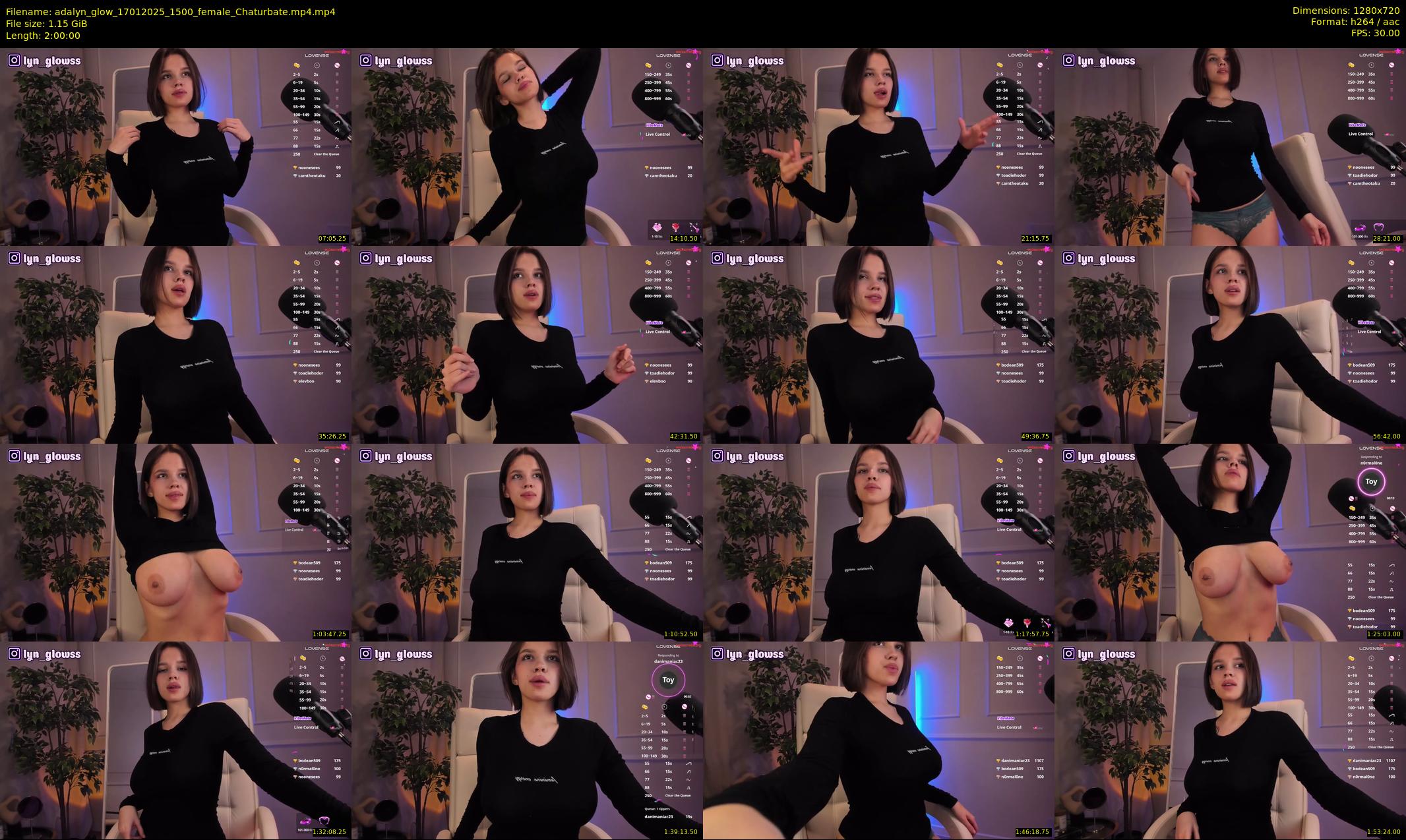 adalyn_glow — 120 minute Chaturbate female cam show recording, 720p, Jan 17, 2025