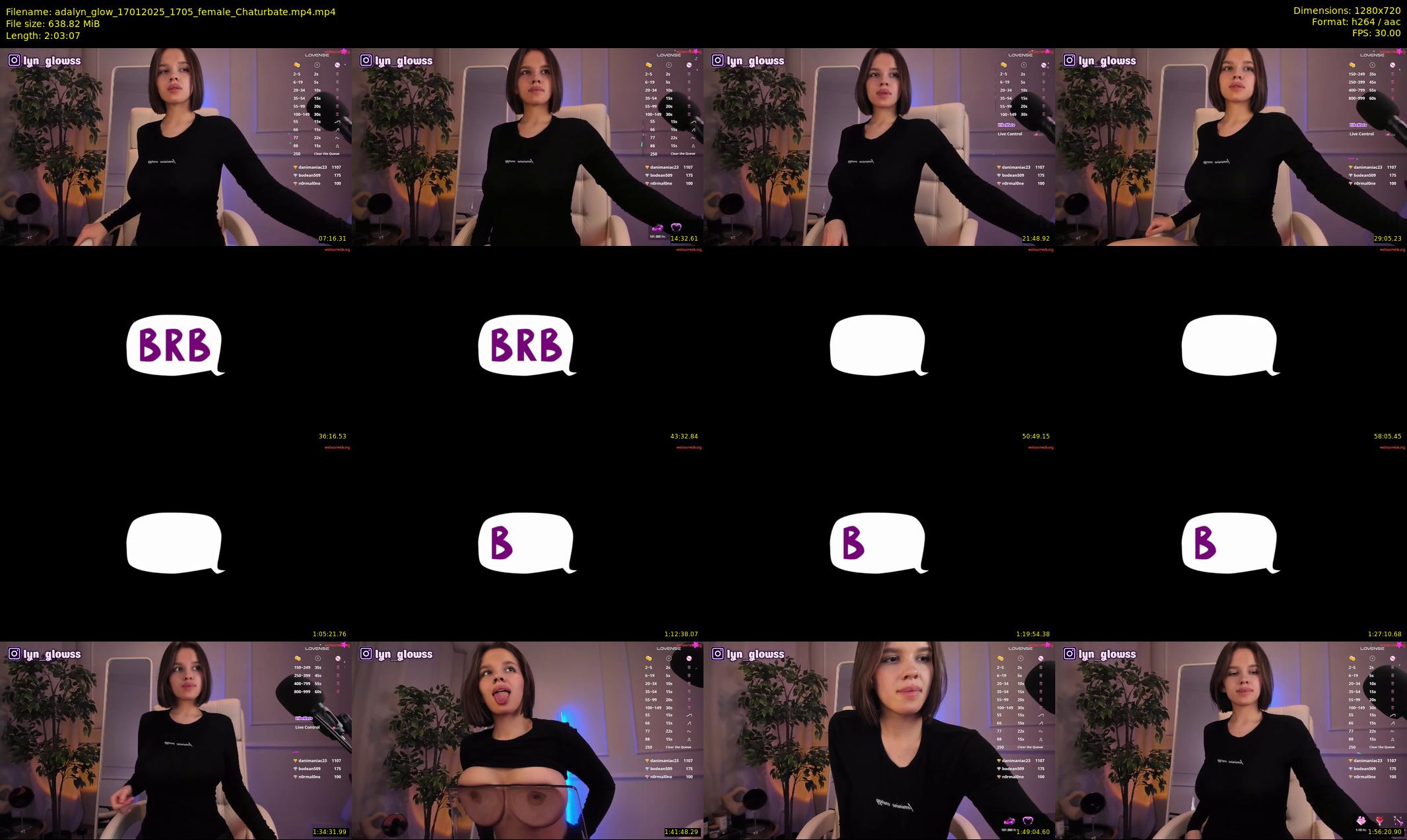 adalyn_glow — 124 minute Chaturbate female cam show recording, 720p, Jan 17, 2025