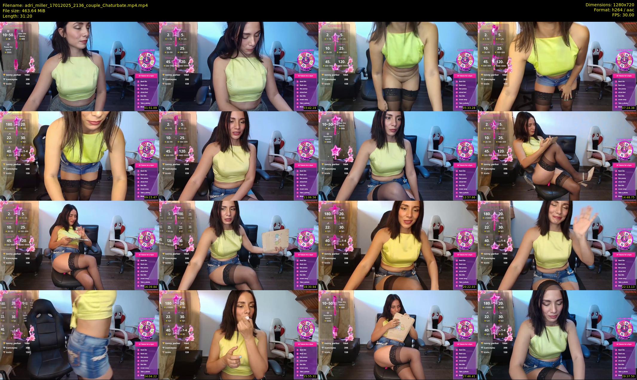 adri_miller — 32 minute Chaturbate couple cam show recording, 720p, Jan 17, 2025