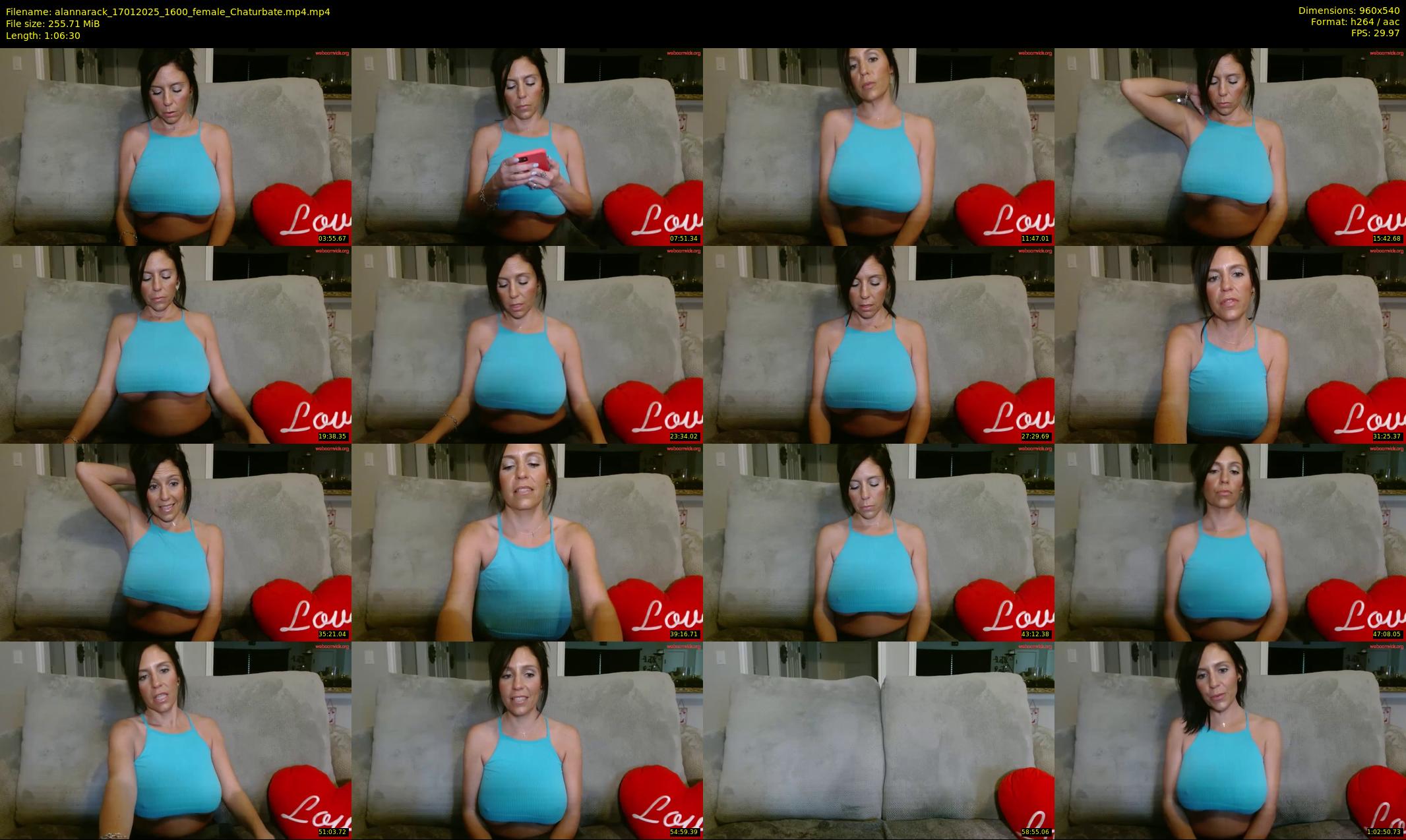 alannarack — 67 minute Chaturbate female cam show recording, 480p, Jan 17, 2025