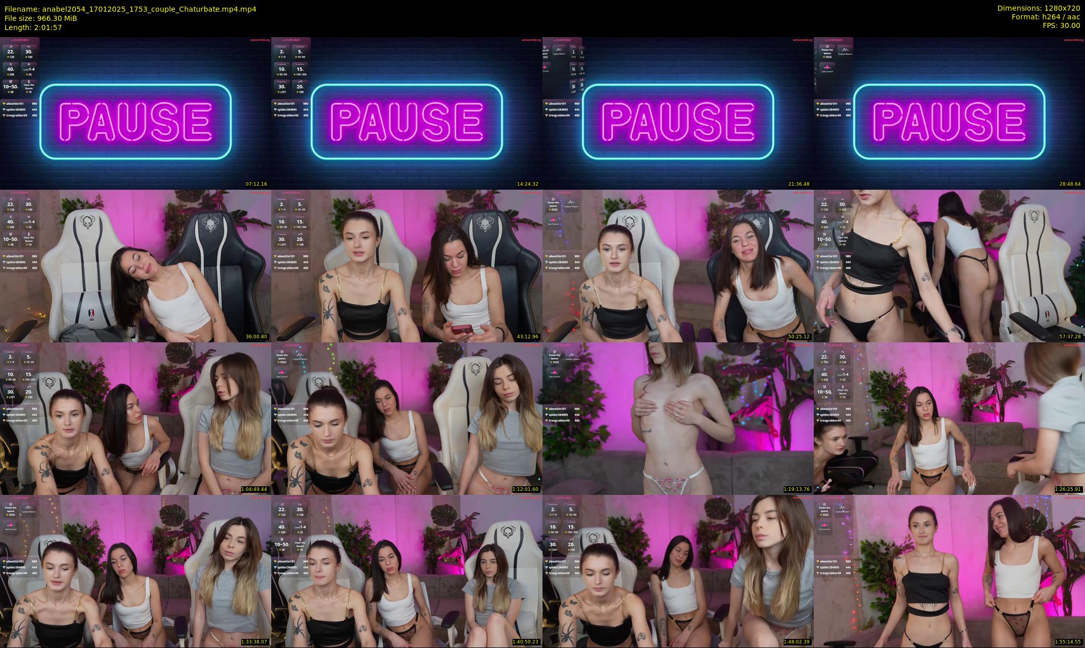 anabel2054 — 122 minute Chaturbate female cam show recording, 720p, Jan 17, 2025