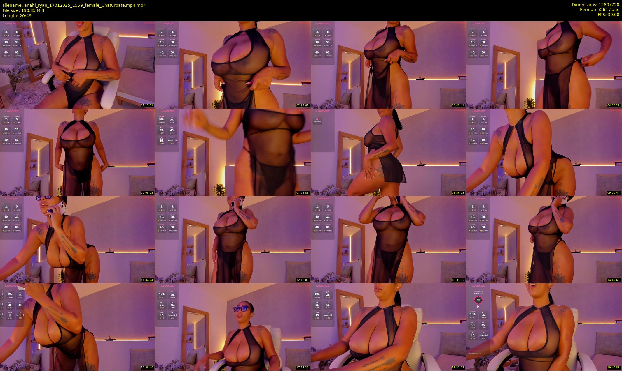 anahi_ryan — 21 minute Chaturbate female cam show recording, 720p, Jan 17, 2025