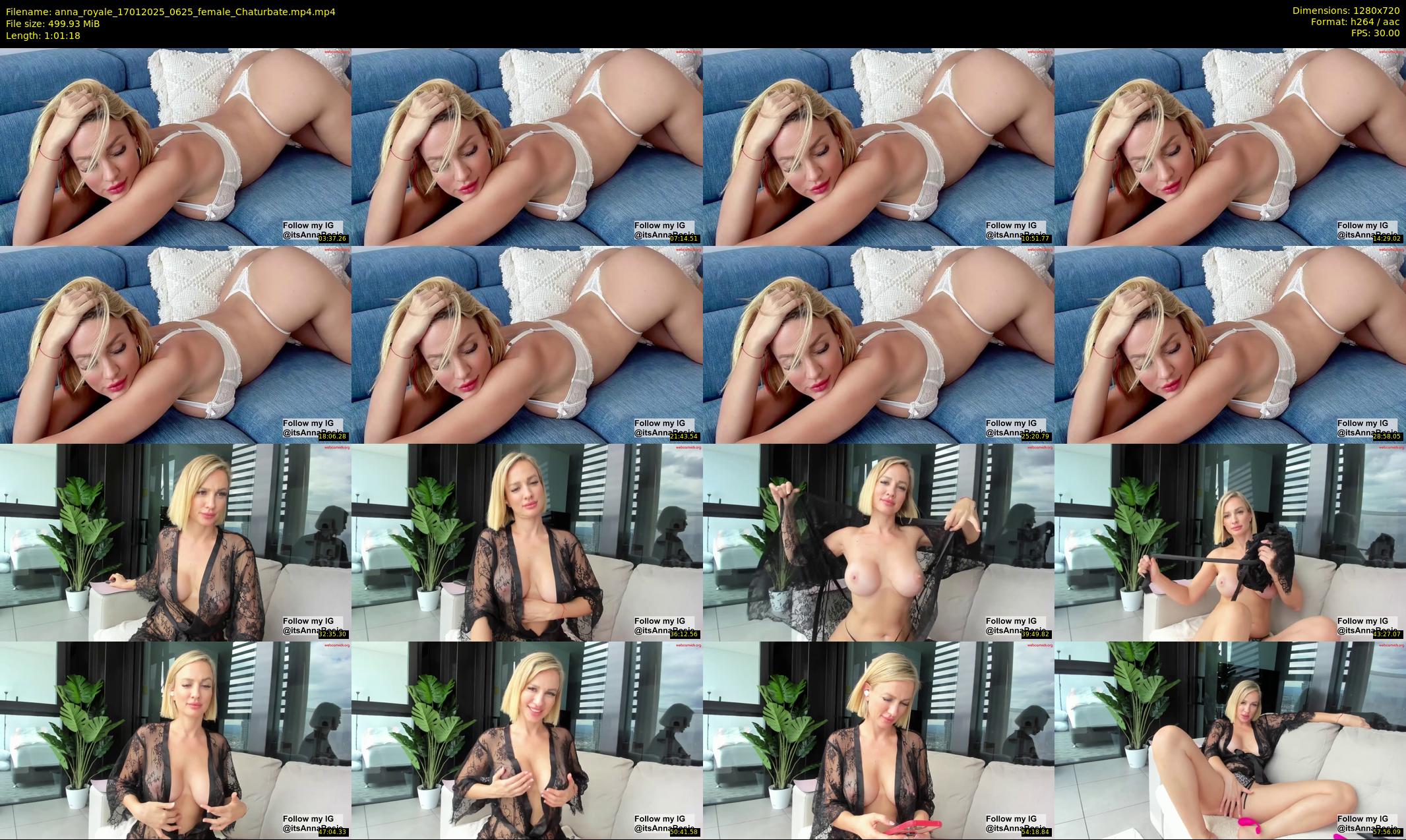 anna_royale — 62 minute Chaturbate female cam show recording, 720p, Jan 17, 2025
