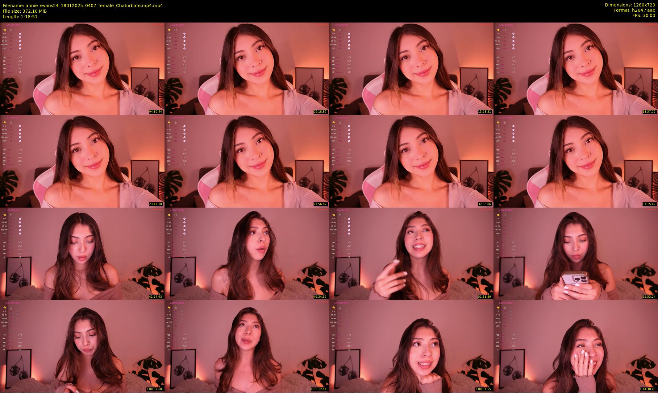 annie_evans24 — 79 minute Chaturbate female cam show recording, 720p, Jan 18, 2025