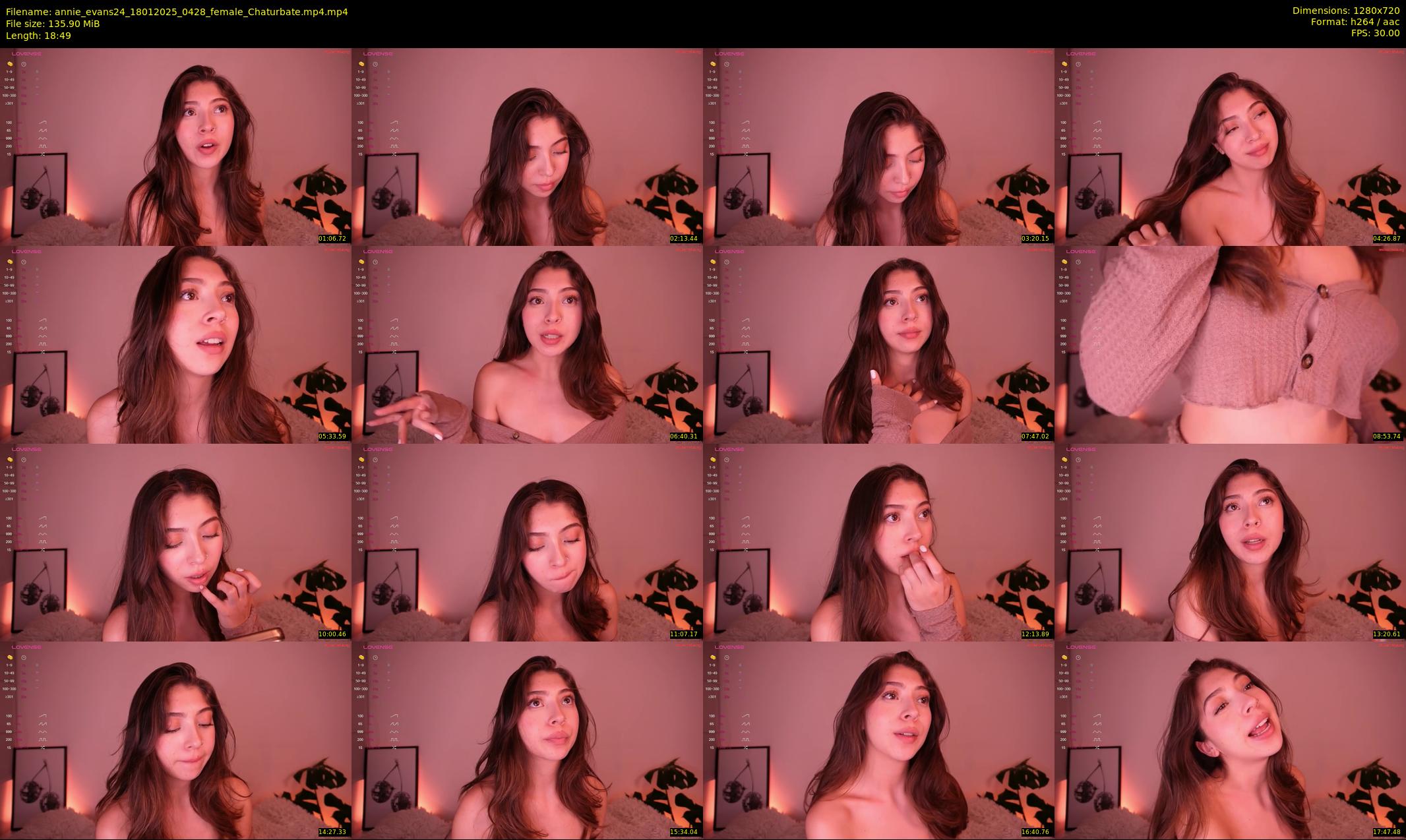 annie_evans24 — 19 minute Chaturbate female cam show recording, 720p, Jan 18, 2025