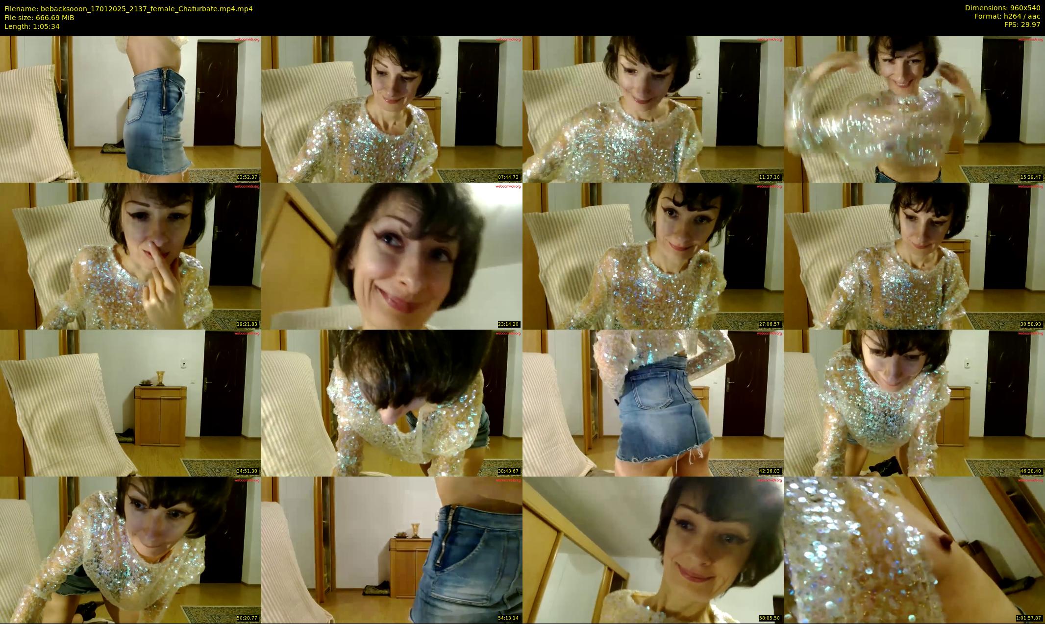 bebacksooon — 66 minute Chaturbate female cam show recording, 480p, Jan 17, 2025