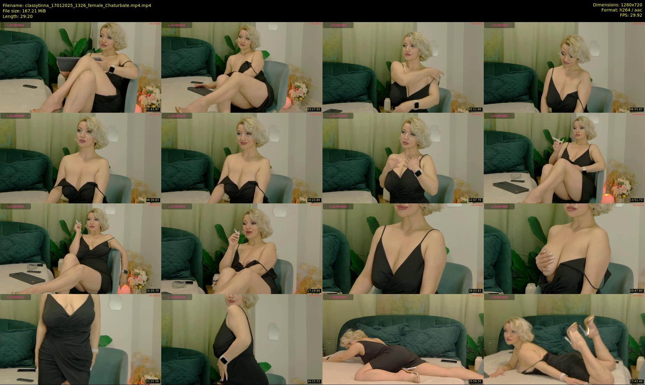 classytinna — 30 minute Chaturbate female cam show recording, 720p, Jan 17, 2025