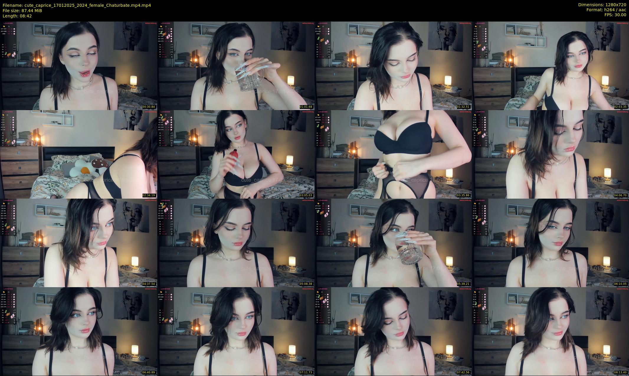 cute_caprice — 9 minute Chaturbate female cam show recording, 720p, Jan 17, 2025