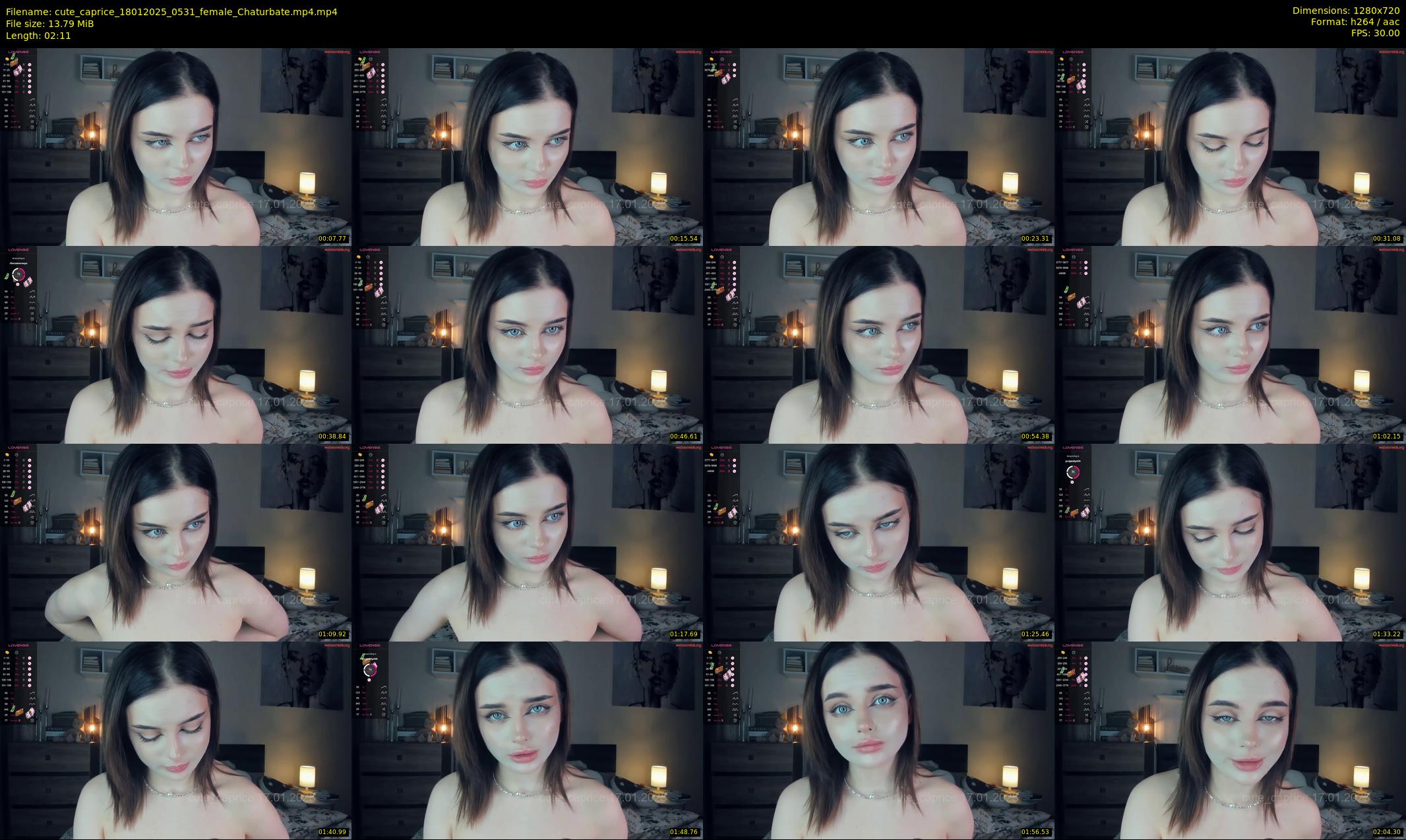 cute_caprice — 3 minute Chaturbate female cam show recording, 720p, Jan 18, 2025